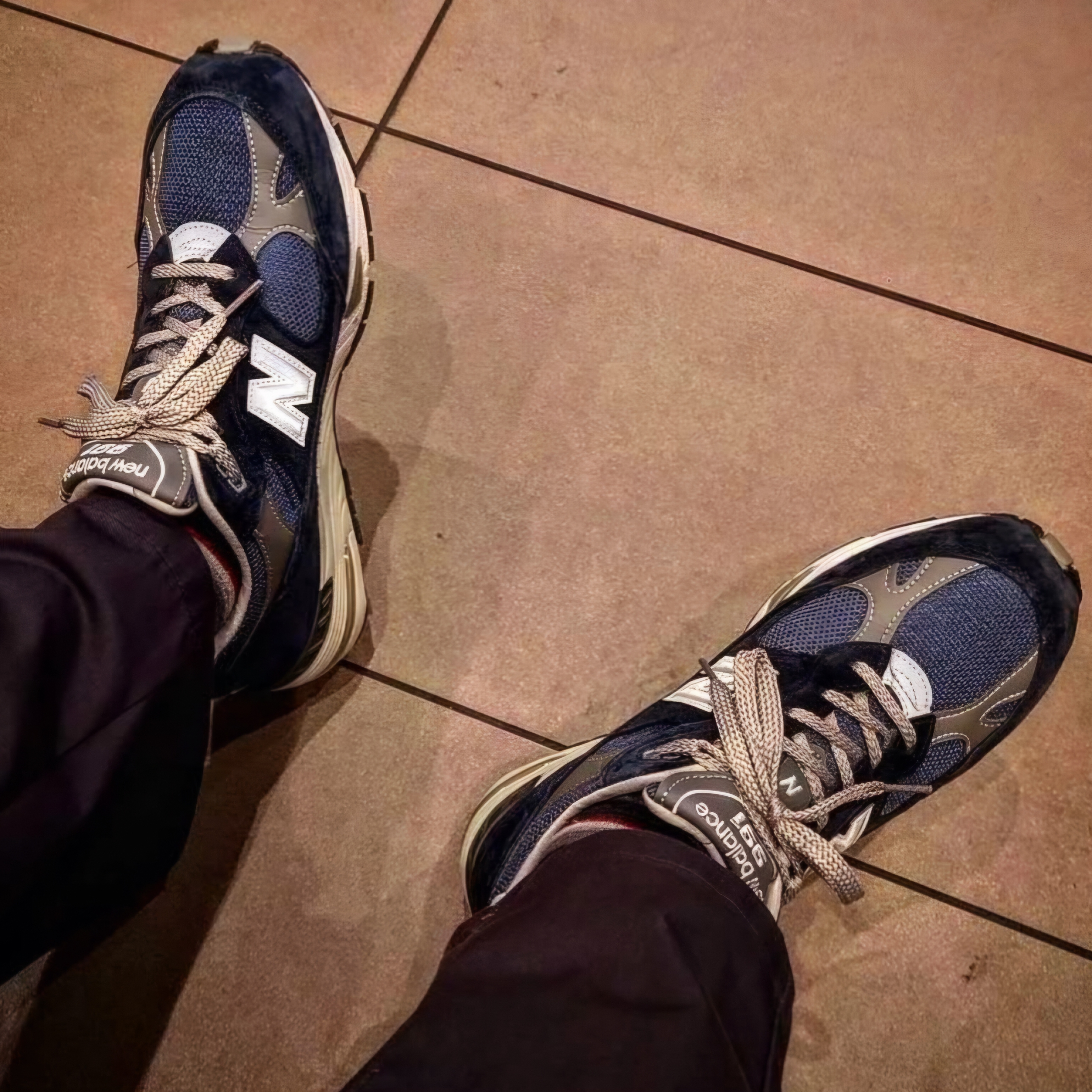 New Balance 991 Made in UK Navy 착용 스타일