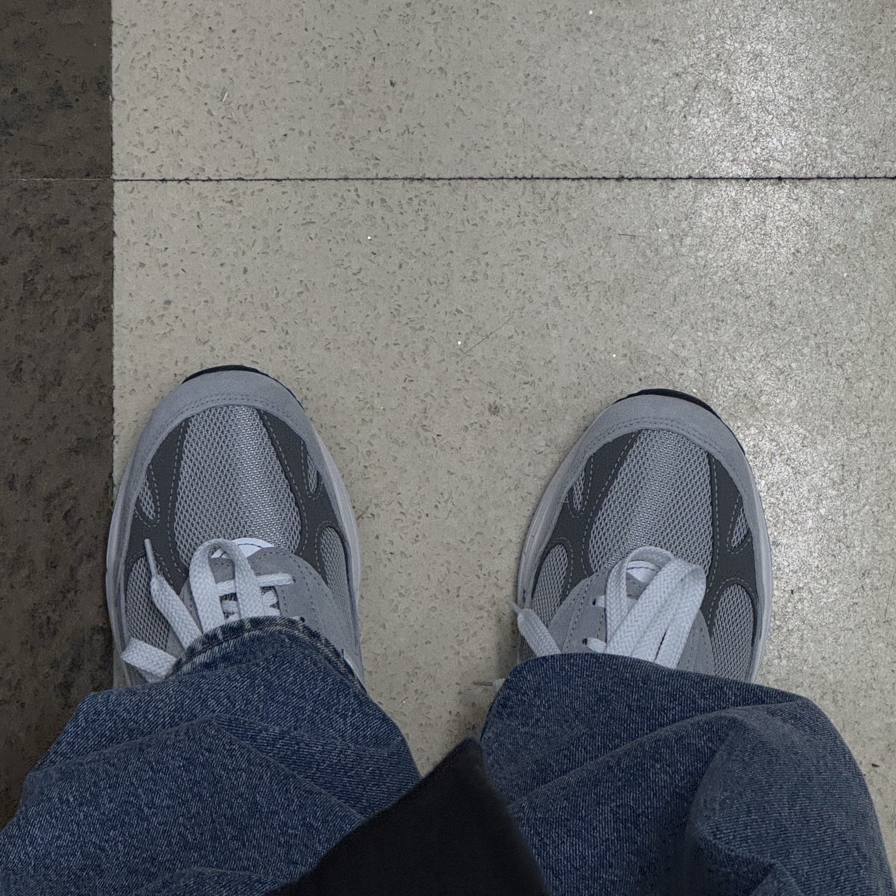 New Balance 993 Made in USA Grey - D Standard 착용 스타일 - 1