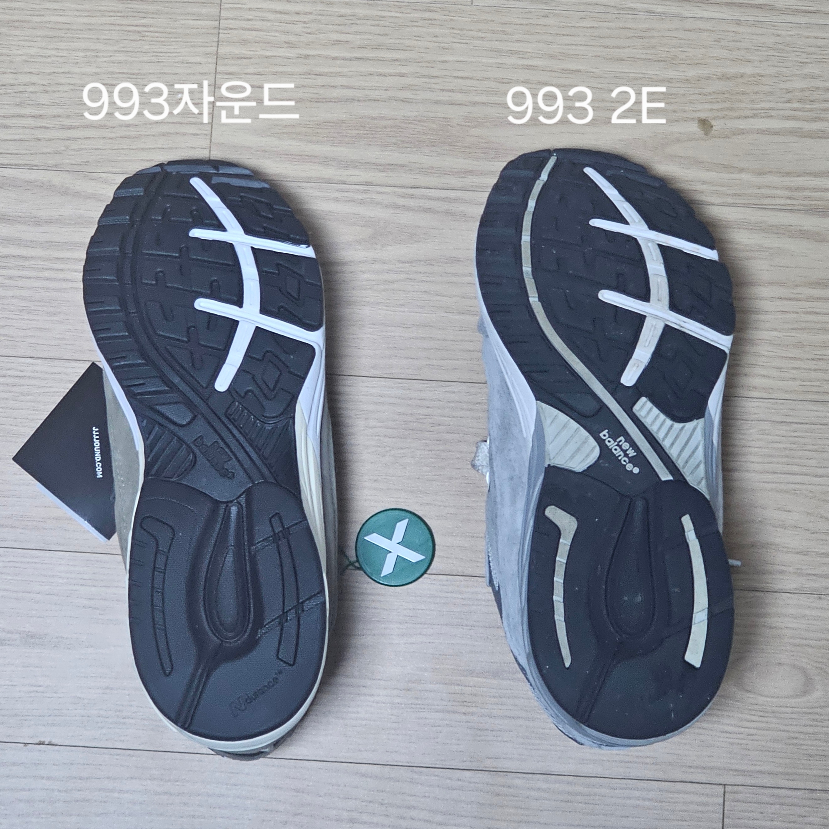 New Balance 993 Made in USA Grey - D Standard, New Balance 993 Made in USA Grey - 2E Wide 착용 스타일 - 4