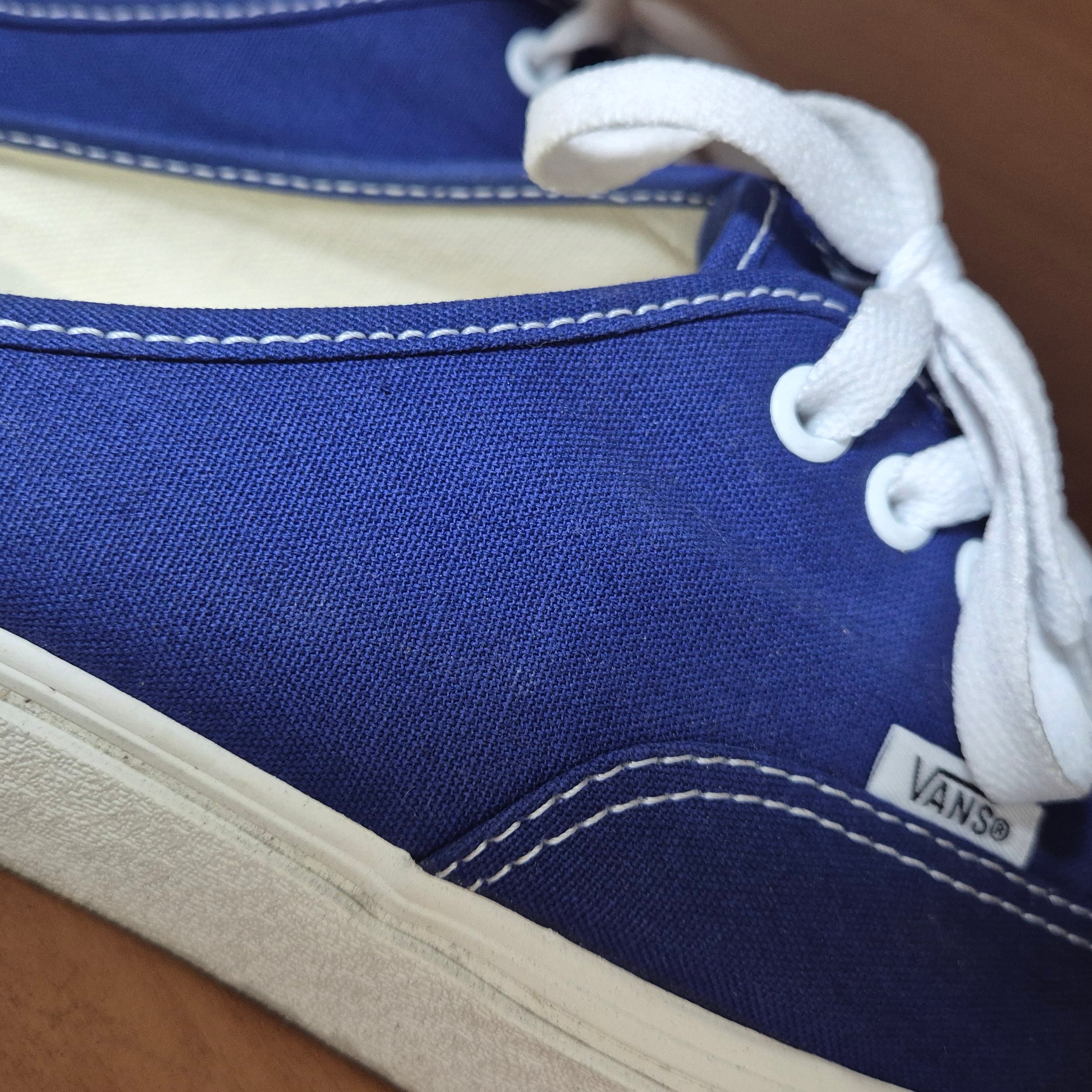 Vans Canvas Authentic Mule Blue 착용 스타일