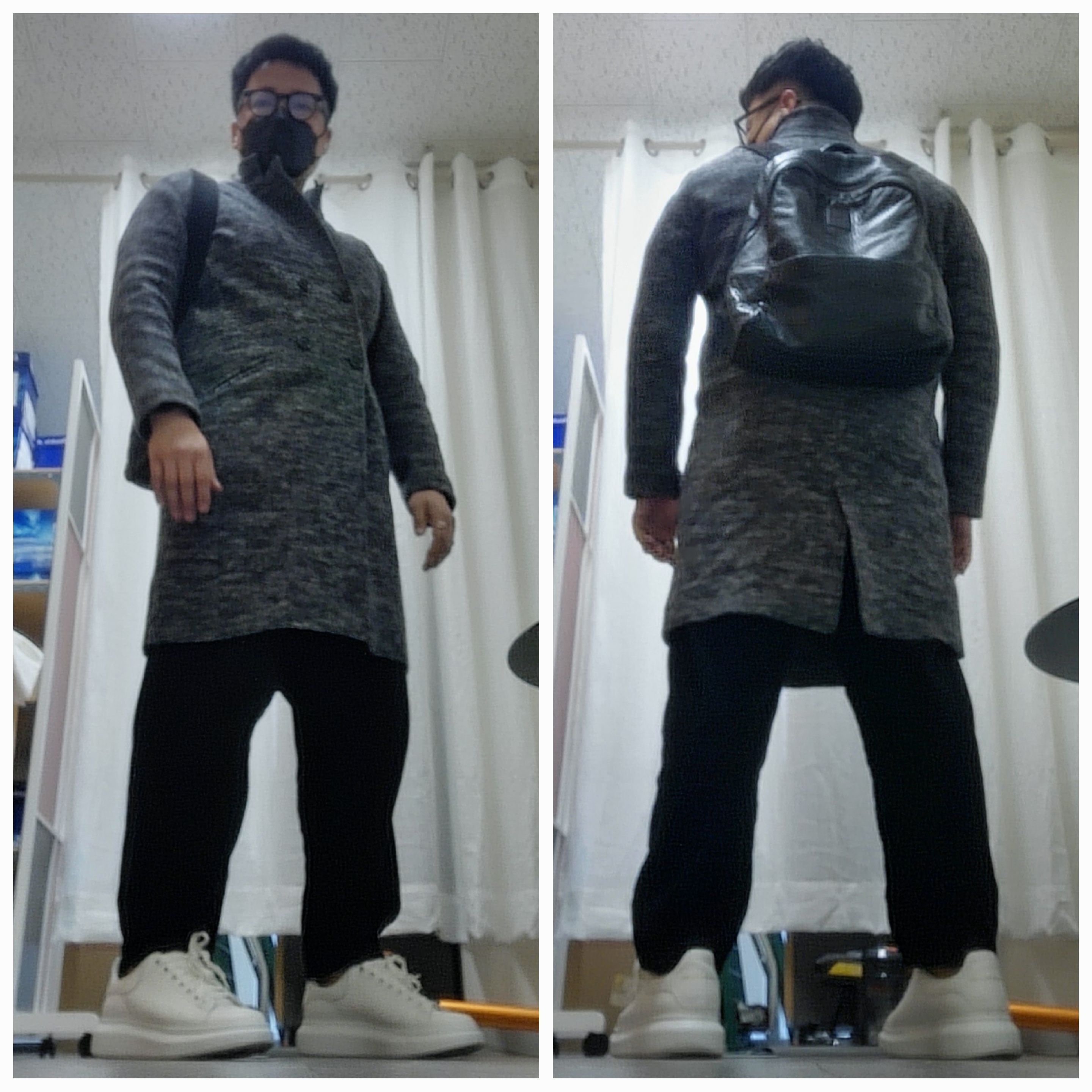 Alexander McQueen Oversized Sneakers White, Gentle Monster x Maison Margiela MM116 Black Clear 착용 스타일