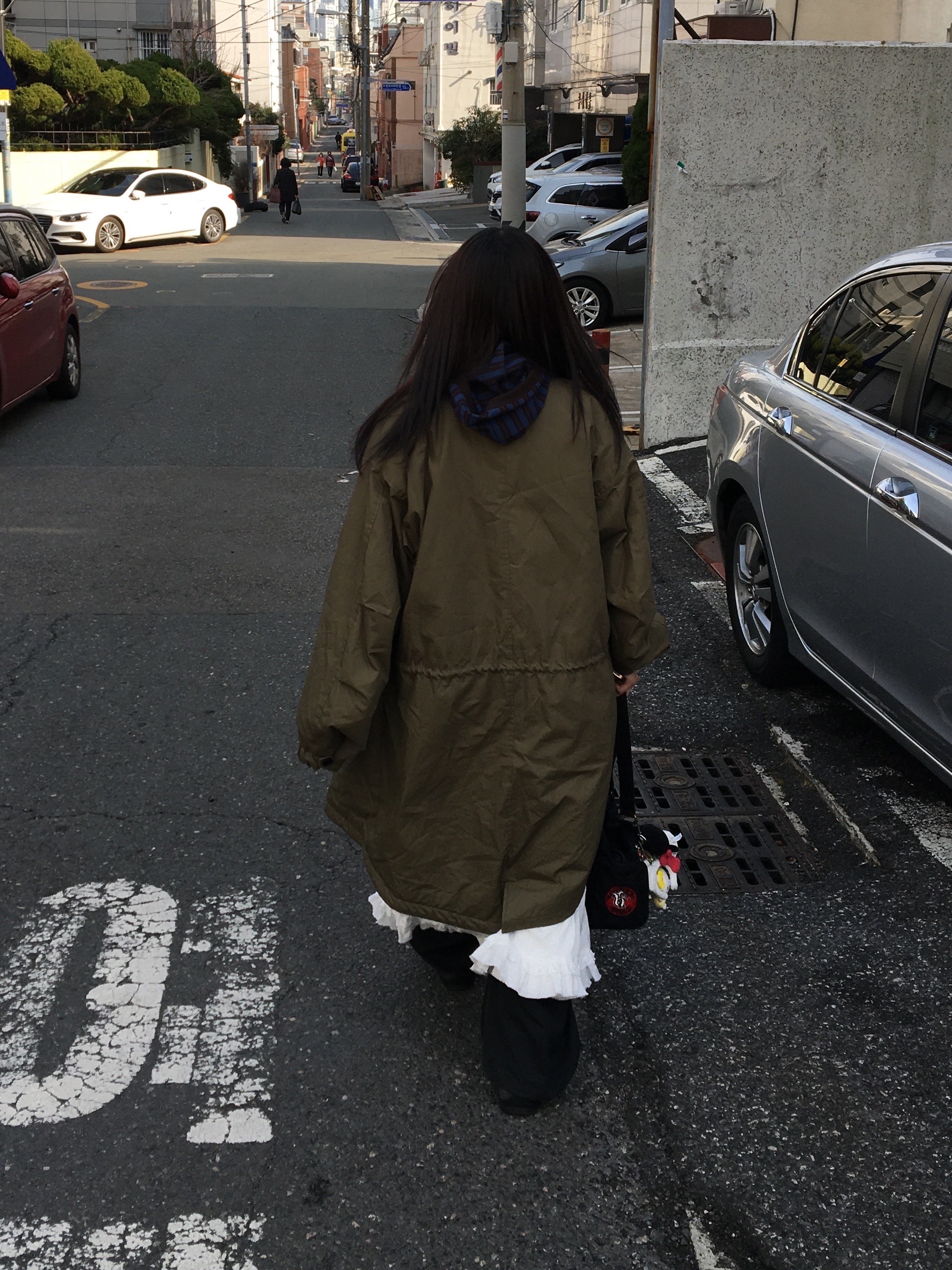 Safarispot Stripe Hoodie Zipup Navy Black, (W) Hysteric Glamour Patch Scratch Mini Boston Bag Black 착용 스타일 - 6