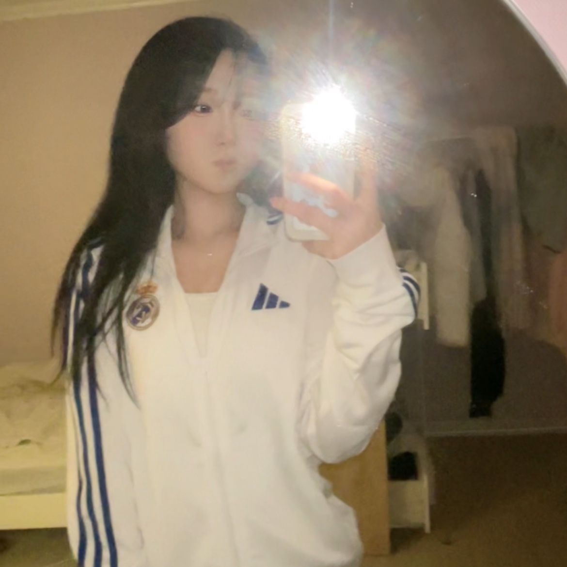 Adidas Real Madrid DNA Track Top White - US Sizing 착용 스타일