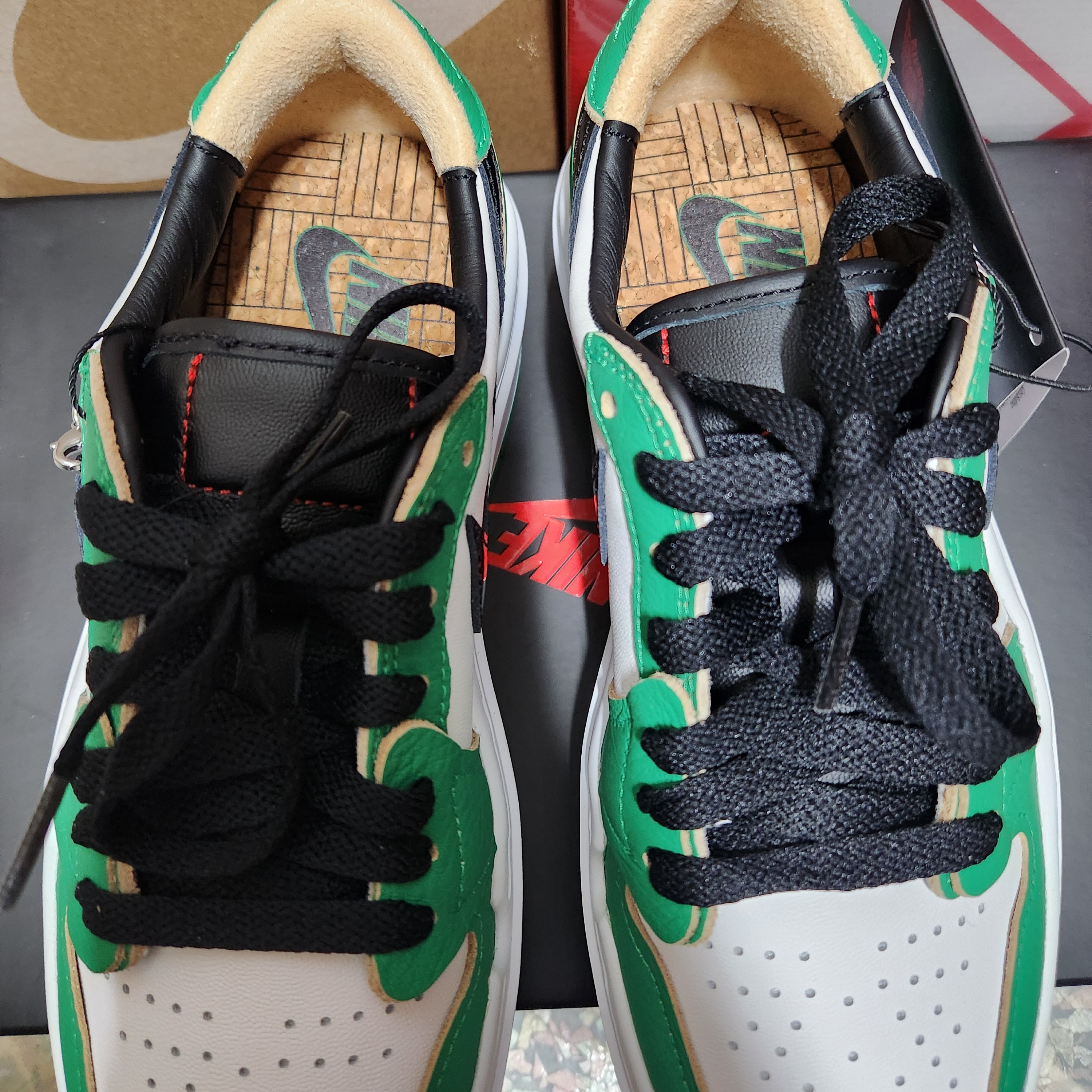 (W) Jordan 1 Elevate Low SE Lucky Green 착용 스타일 - 5