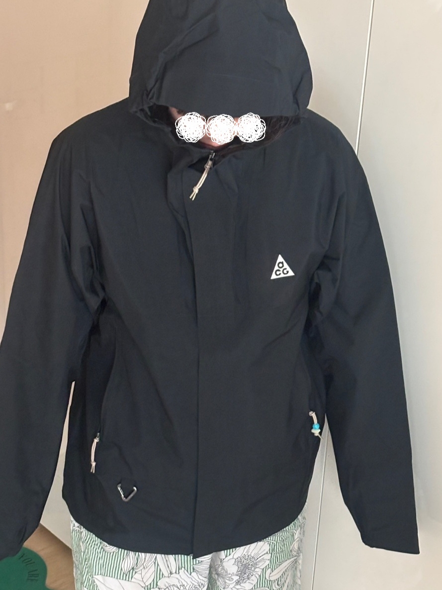 Nike ACG Storm-Fit ADV Cascade Rains Full Zip Jacket Black - Asia 착용 스타일