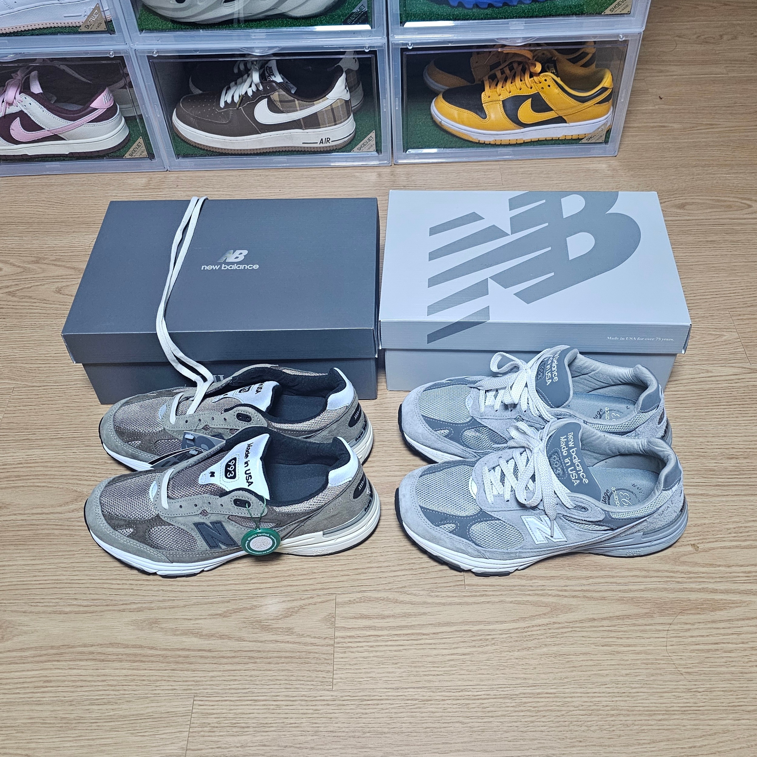 New Balance 993 Made in USA Grey - D Standard, New Balance 993 Made in USA Grey - 2E Wide 착용 스타일 - 2