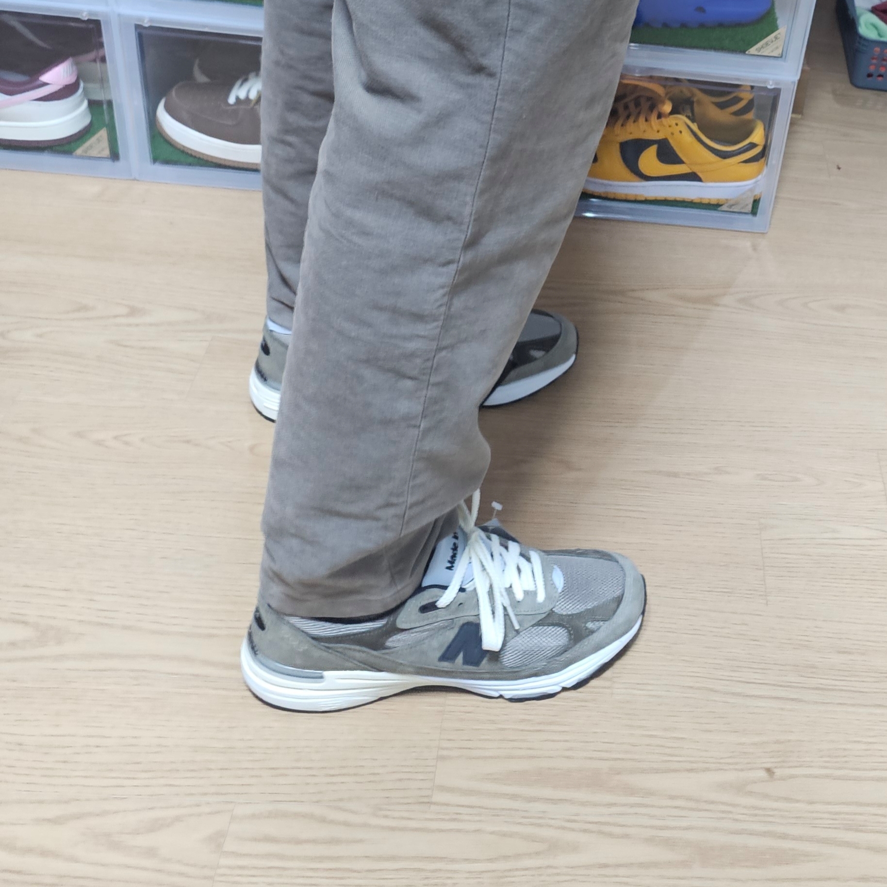 New Balance 993 Made in USA Grey - D Standard, New Balance 993 Made in USA Grey - 2E Wide 착용 스타일 - 6