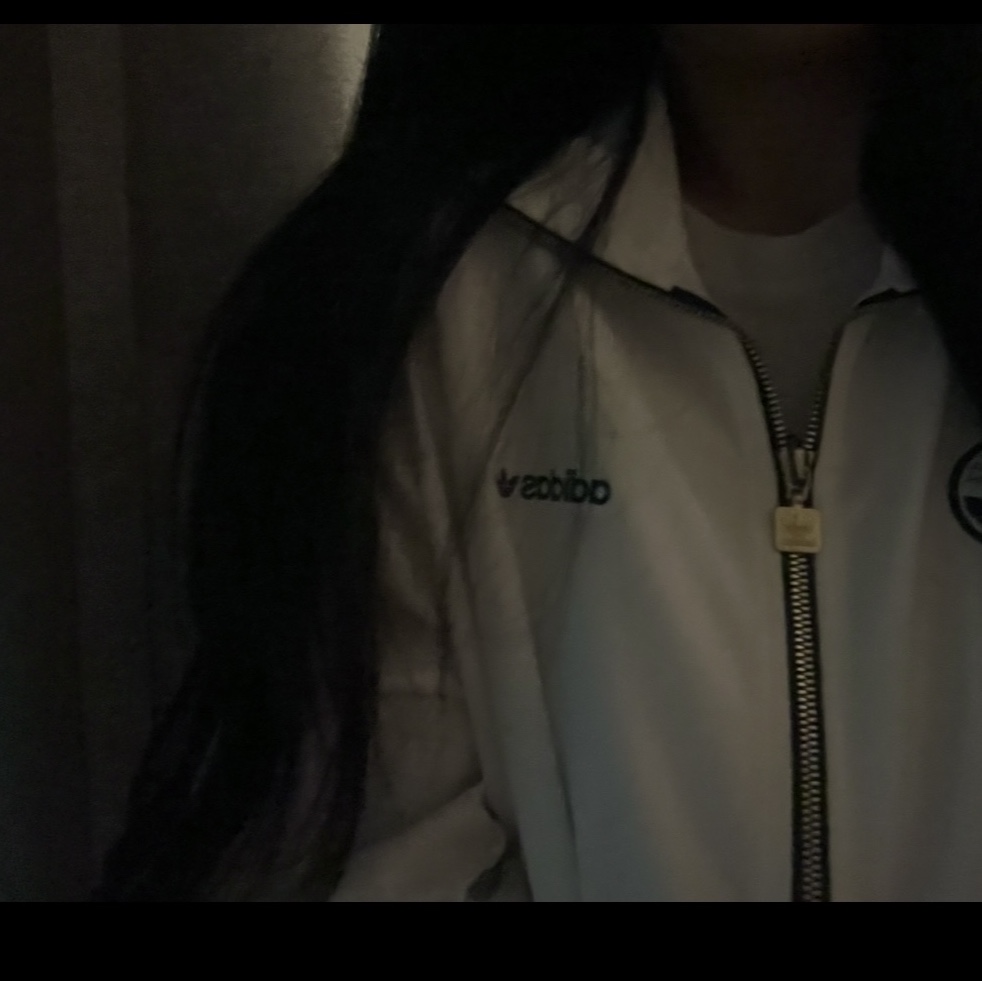 (W) Adidas Firebird Badge Track Top Cloud White - KR Sizing 착용 스타일 - 3