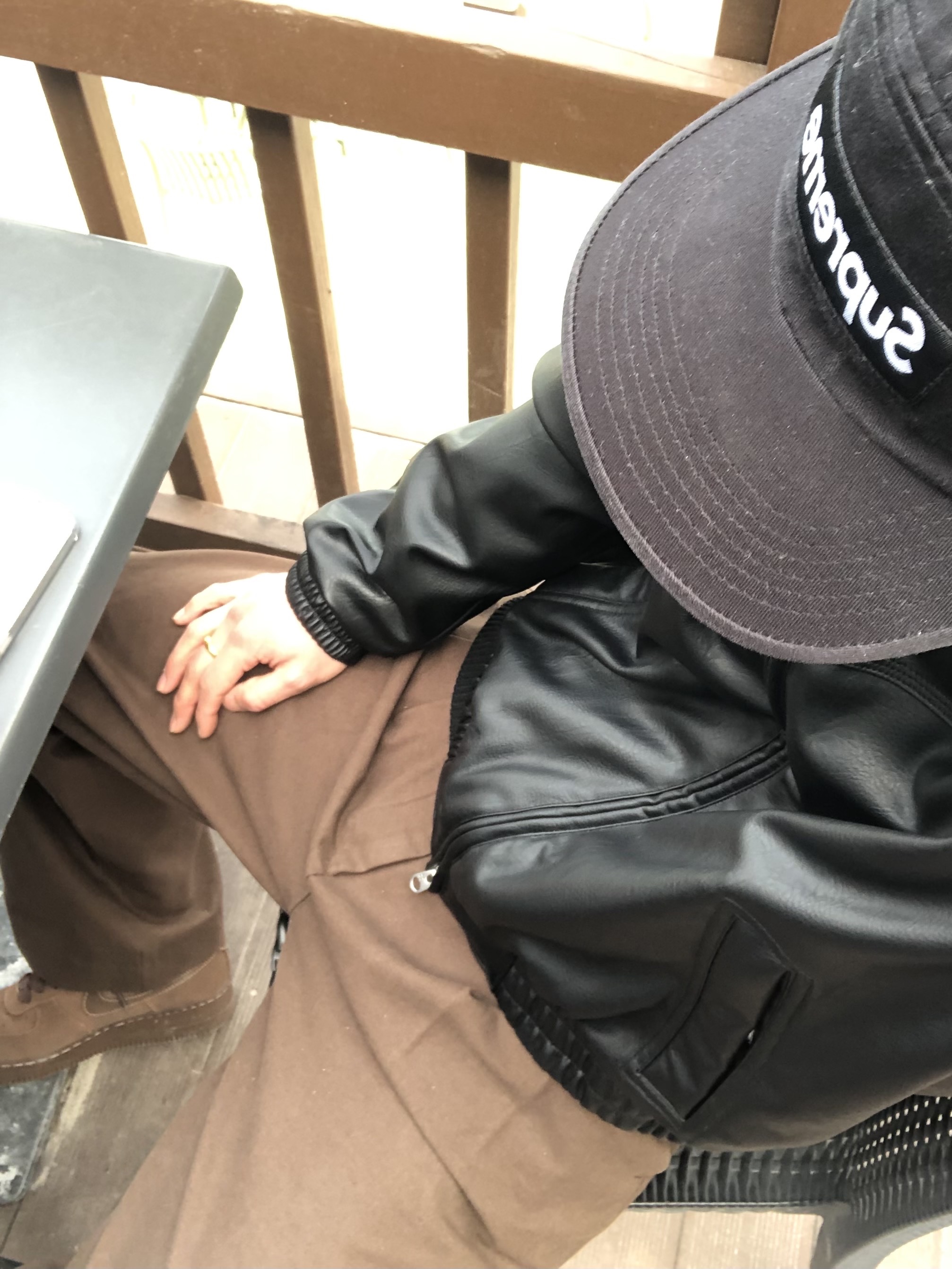 Supreme Washed Chino Twill Camp Cap Black, (W) Nike Air Force 1 '07 Cacao Wow 착용 스타일