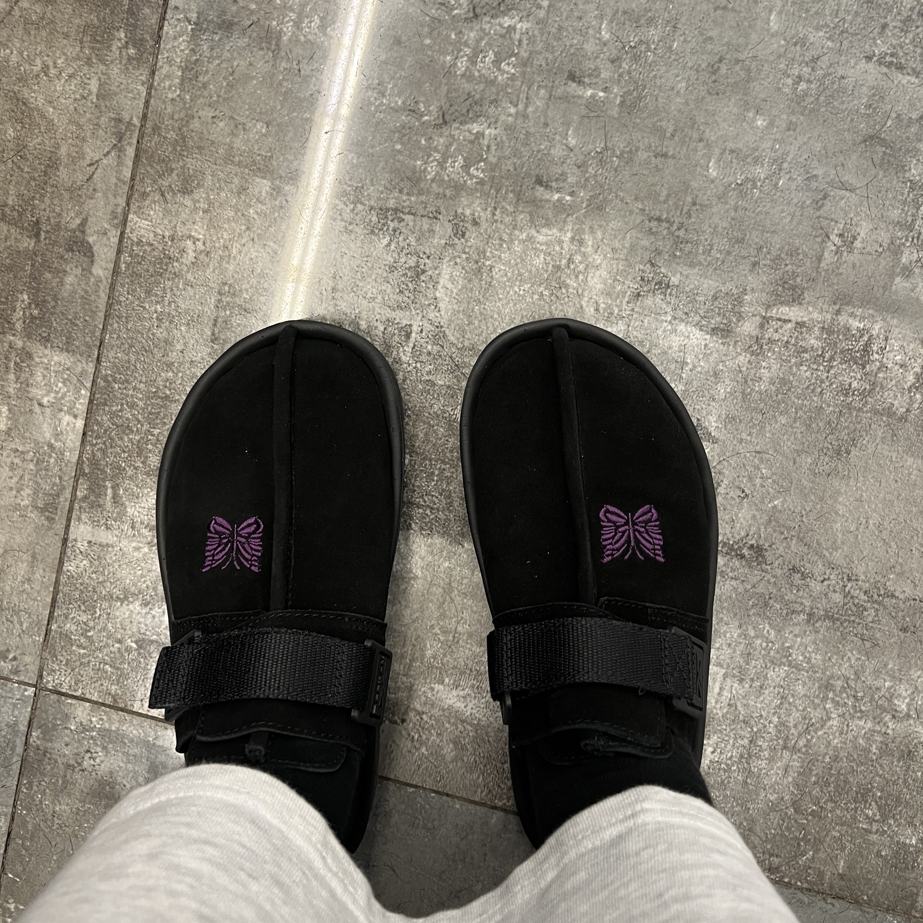 Reebok x Needles Beatnik Black 착용 스타일 - 1