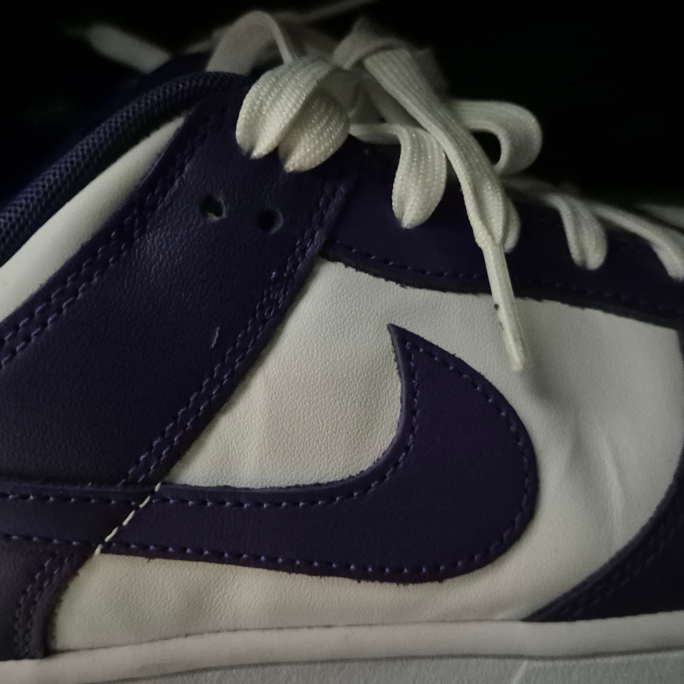Nike Dunk Low Retro Championship Court Purple 착용 스타일