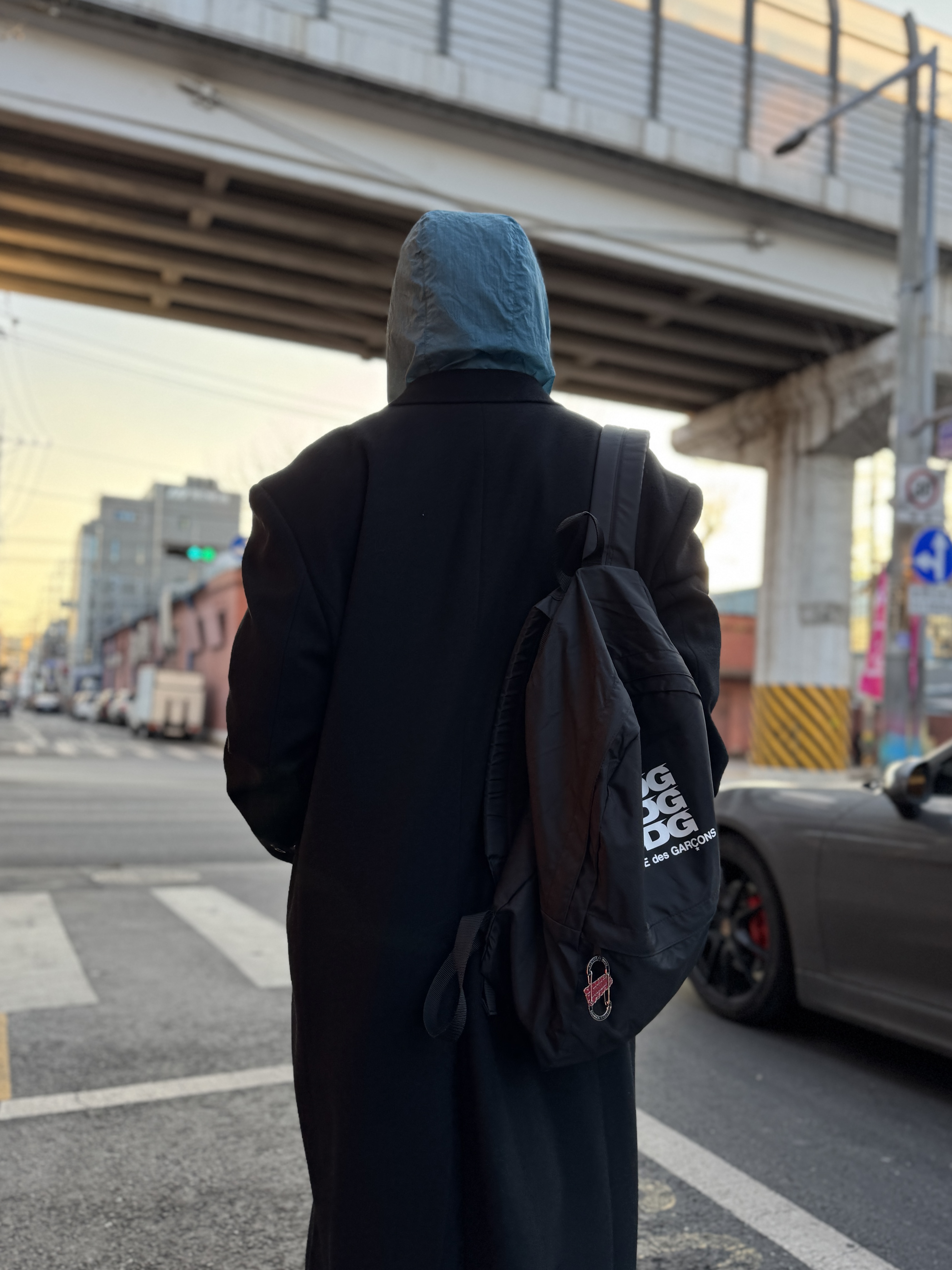 Amomento Vibram Mary Jane Black - 24FW, CDG Backpack Black 착용 스타일 - 6
