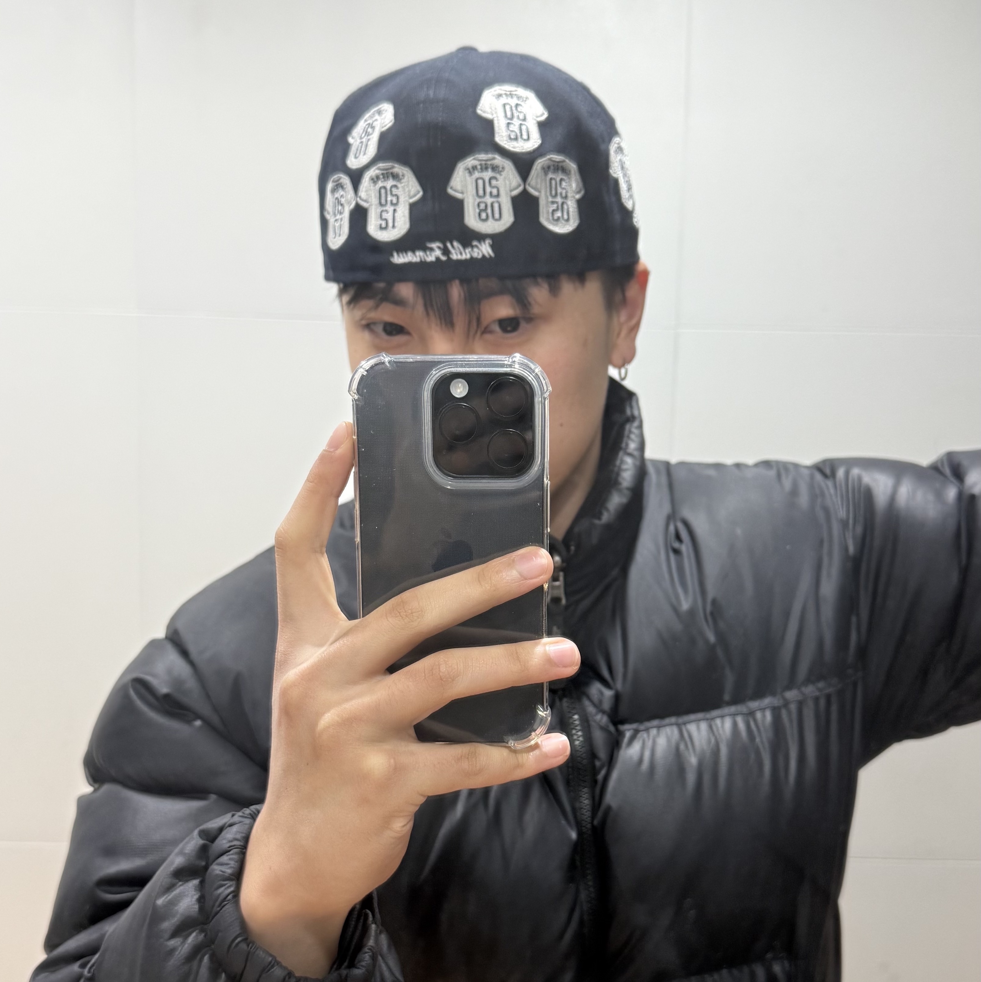 Supreme x New Era Jerseys Box Logo Navy - 24FW 착용 스타일 - 1