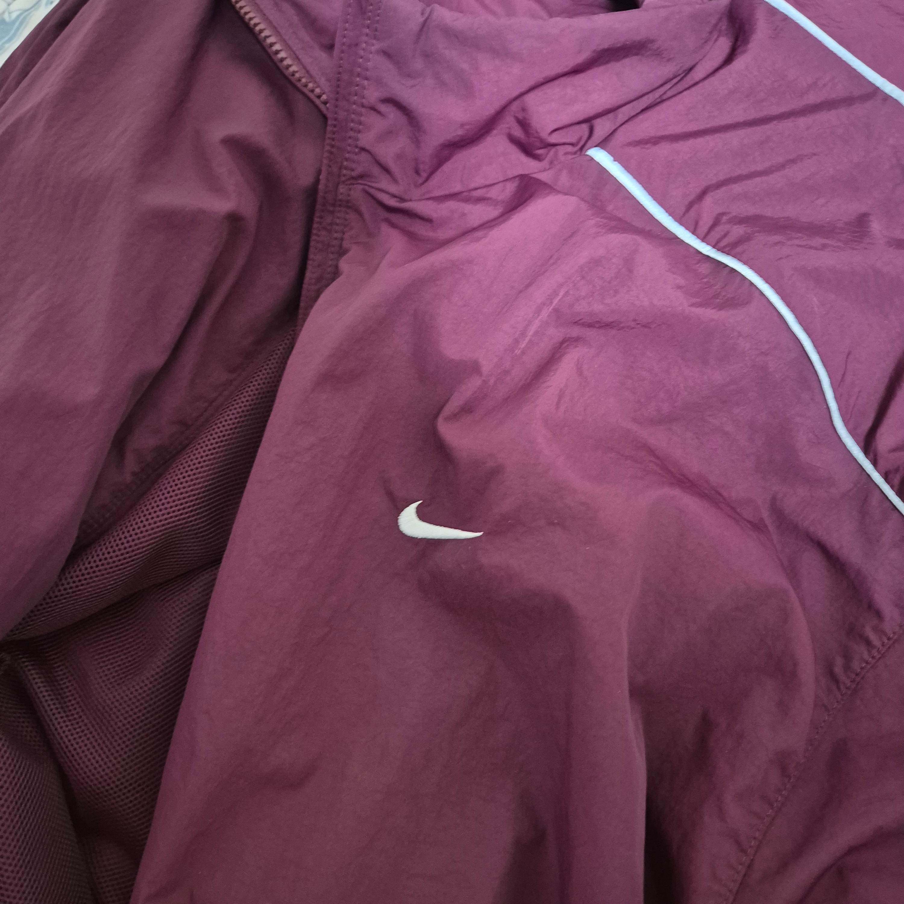 Nike NSW Solo Swoosh Woven Track Jacket Night Maroon - Asia 착용 스타일