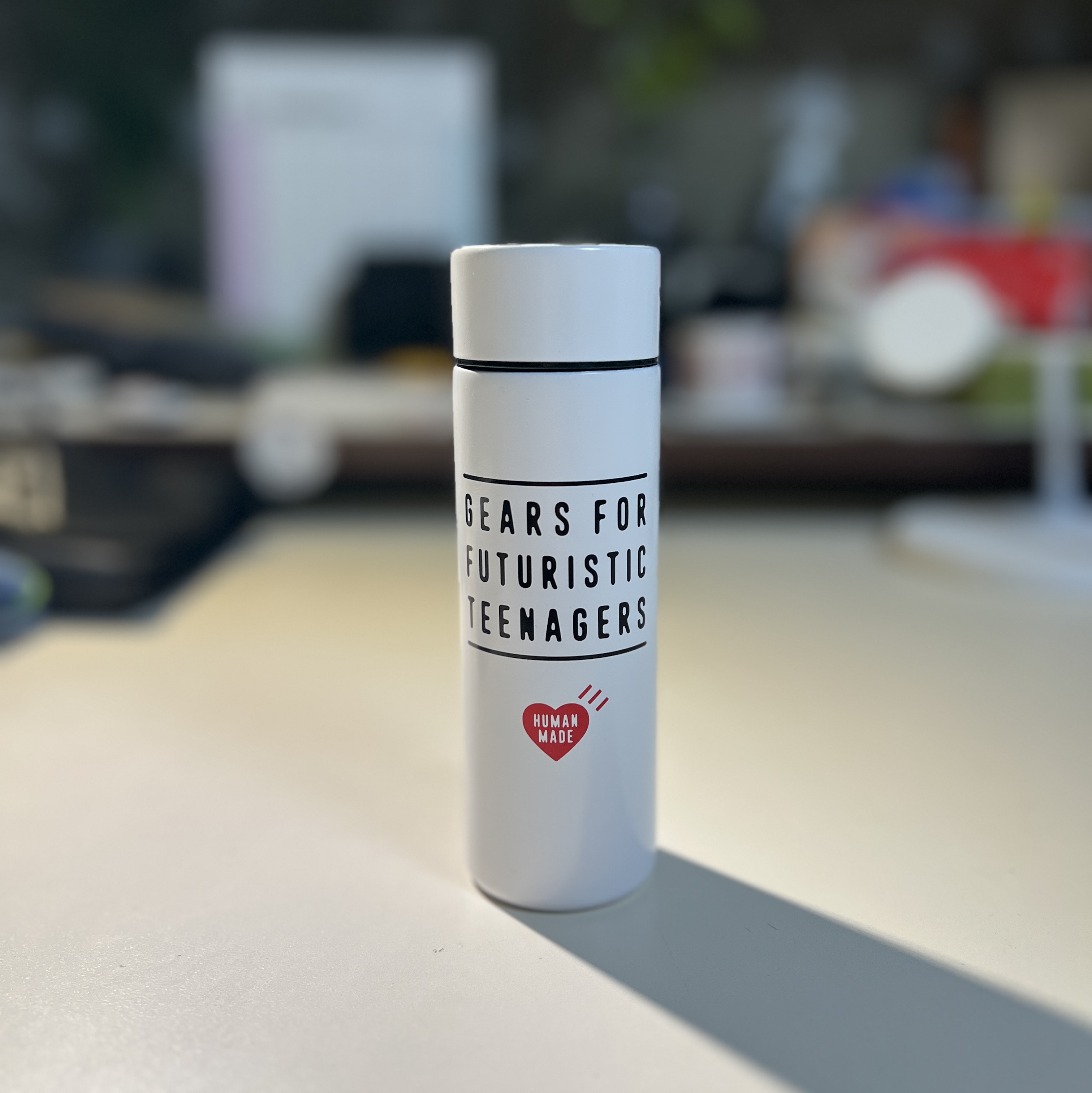Human Made Pocket Bottle 130ml White 착용 스타일