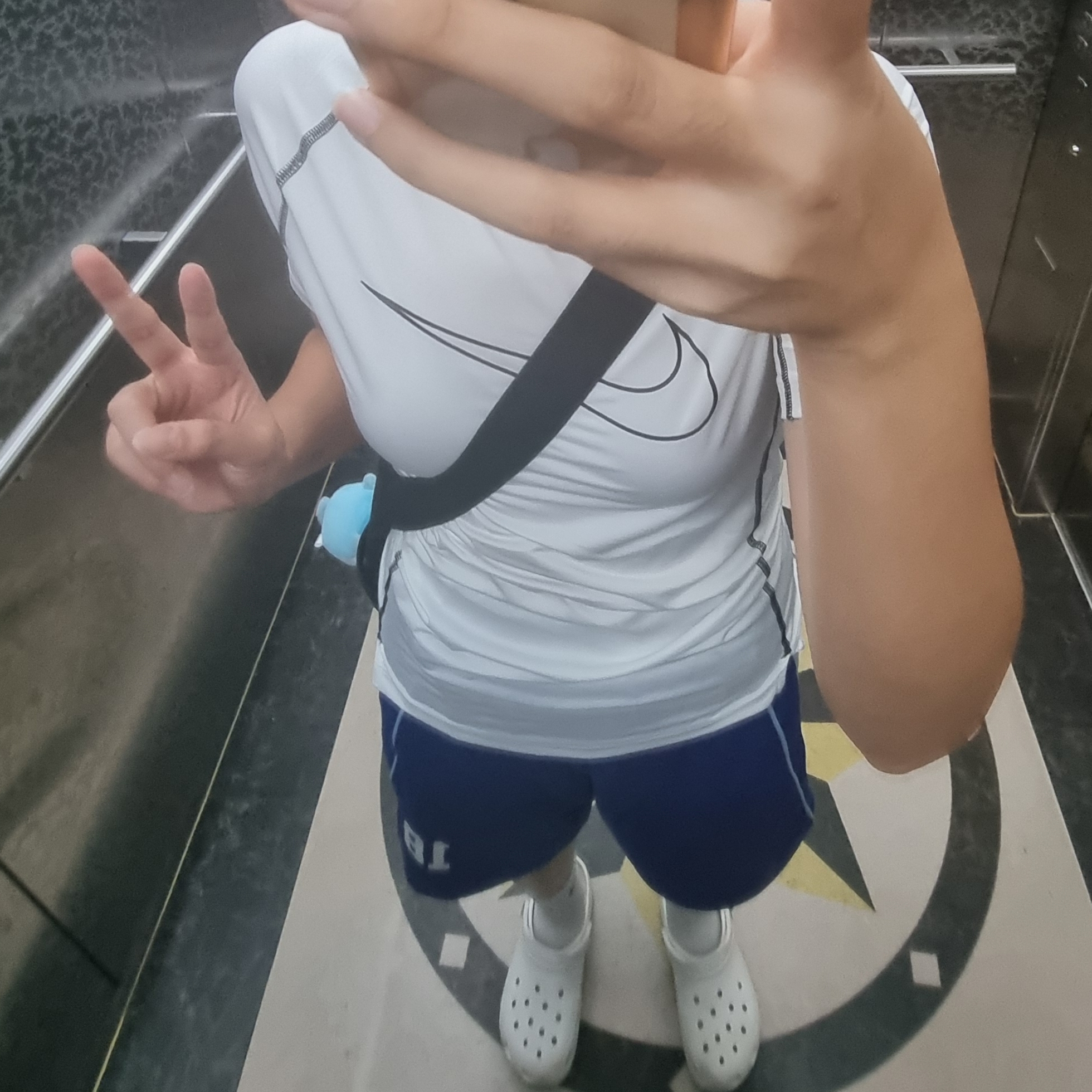 Nike Pro Dri-Fit Tight Fit Short Sleeve Top White - Asia 착용 스타일