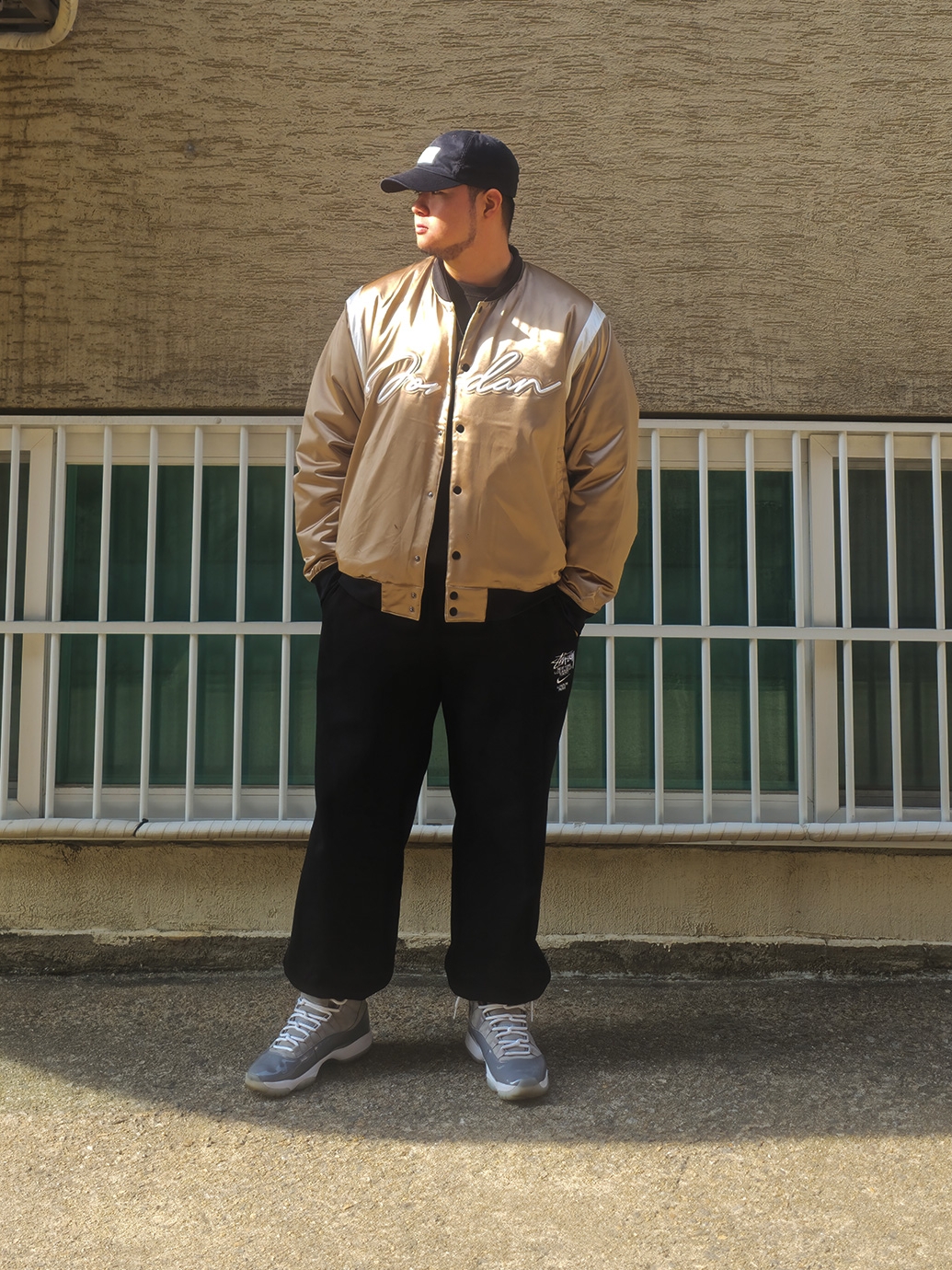 Jordan 11 Retro Cool Grey 2021, Nike x Stussy NRG ZR Fleece Crewneck Black - Asia 착용 스타일 - 3