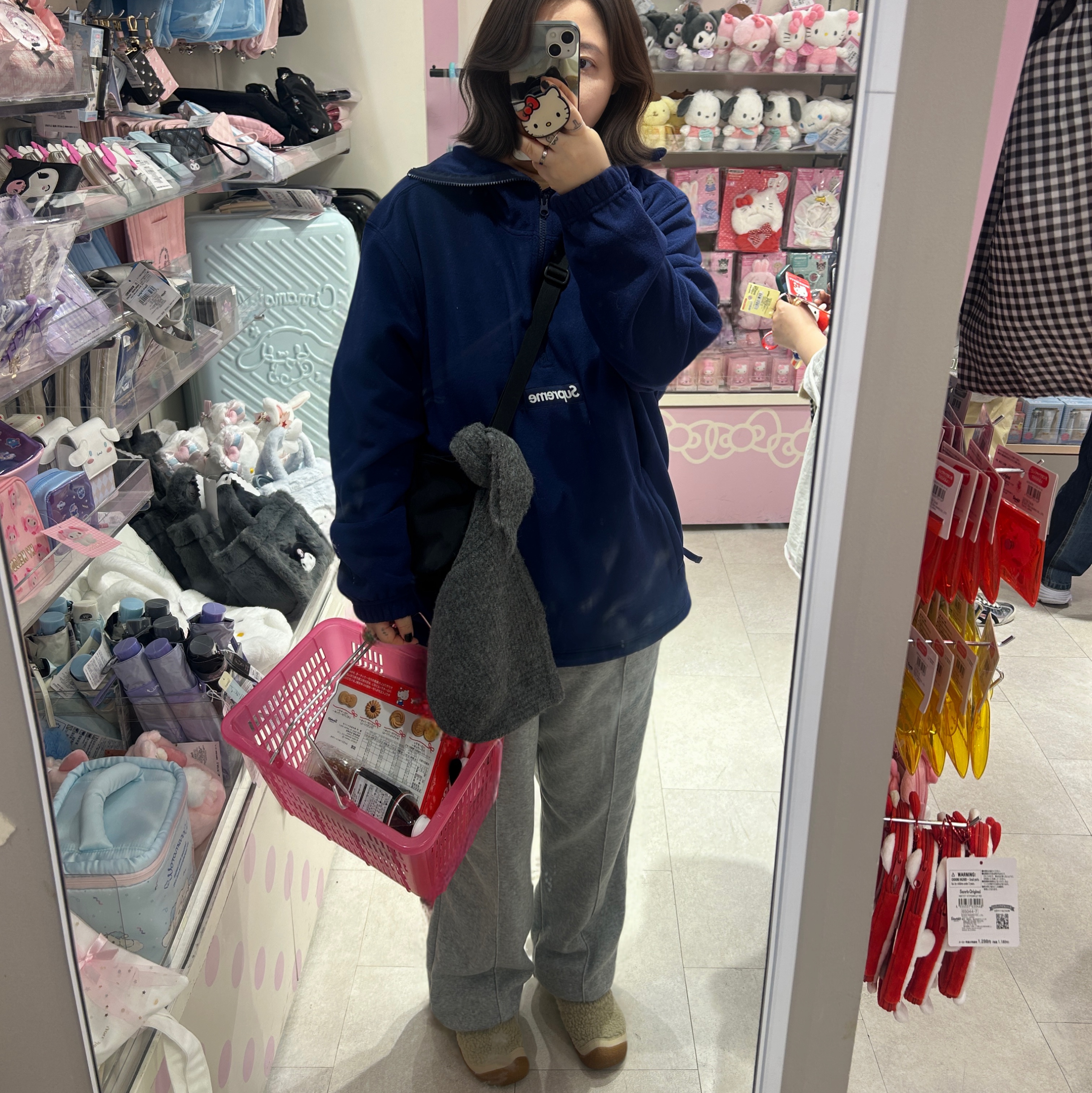 Supreme Polartec Facemask Half Zip Hooded Sweatshirt Navy - 24FW, (W) Keen Howser III Slide Plaza Taupe Black 착용 스타일 - 2