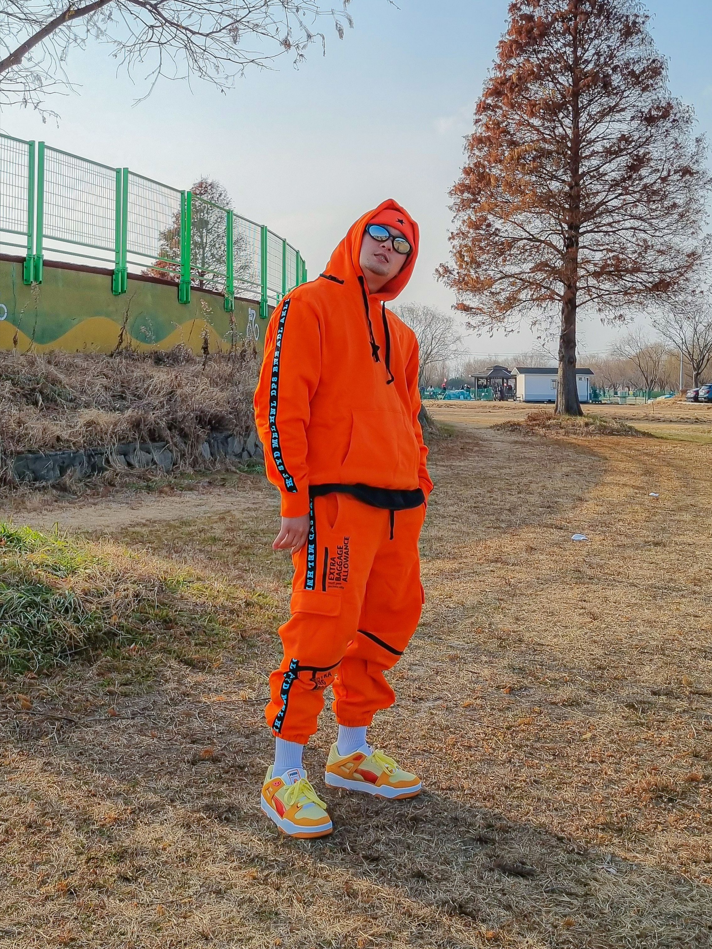 Puma x Pokemon Slipstream Charmander Dark Cheddar 착용 스타일