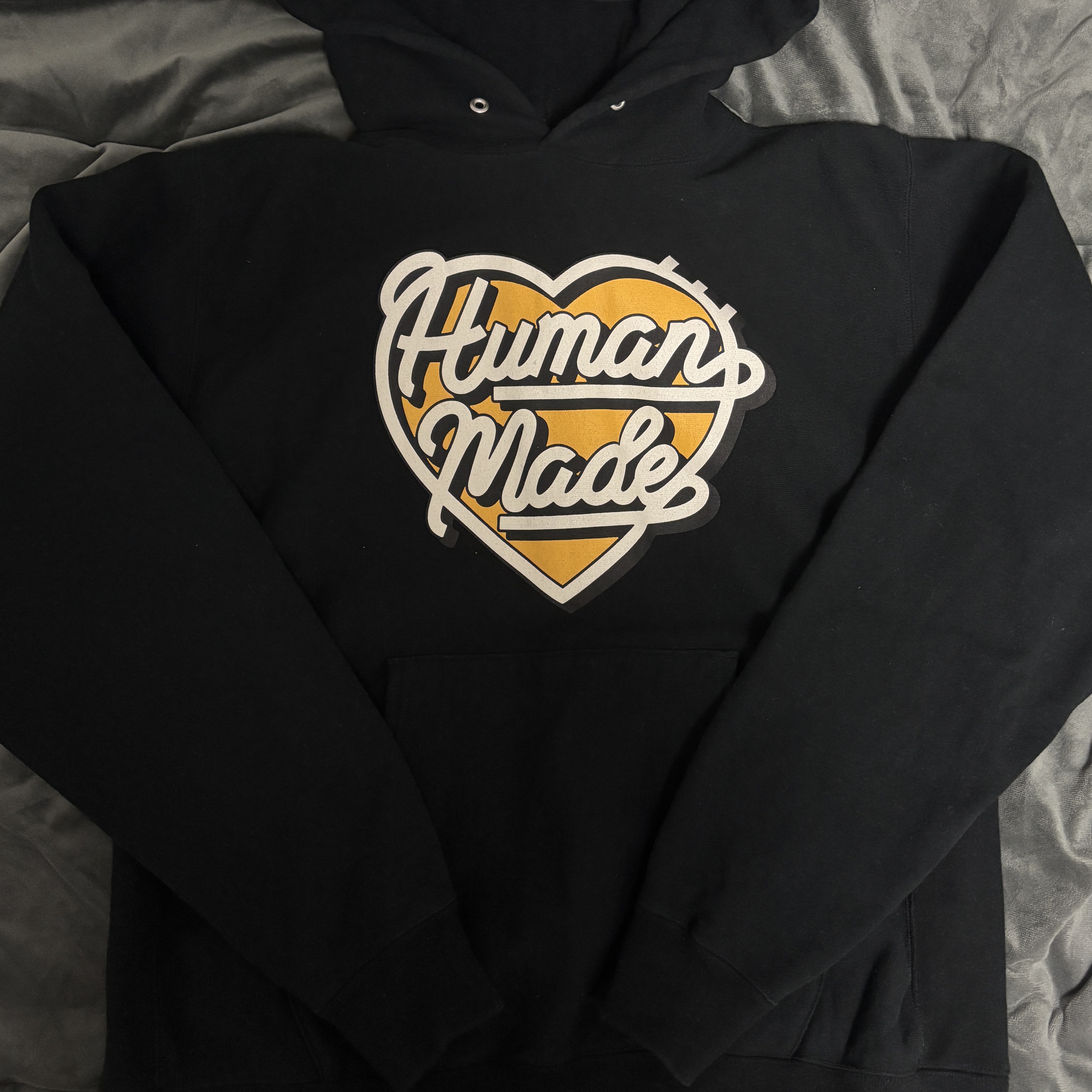 Human Made Heavyweight Hoodie Black 착용 스타일