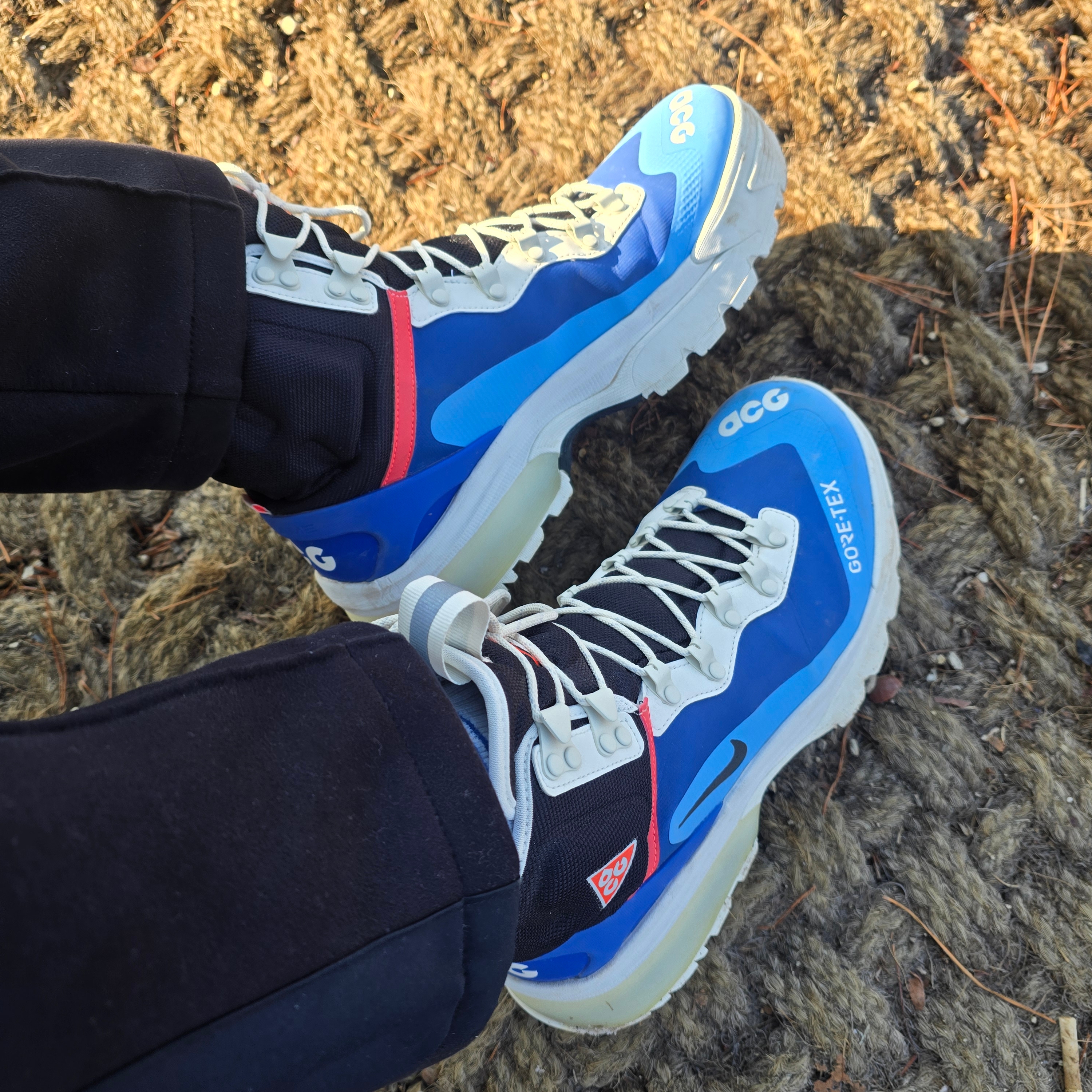 Nike ACG Air Zoom Gaiadome Gore-Tex Hyper Royal 착용 스타일 - 1