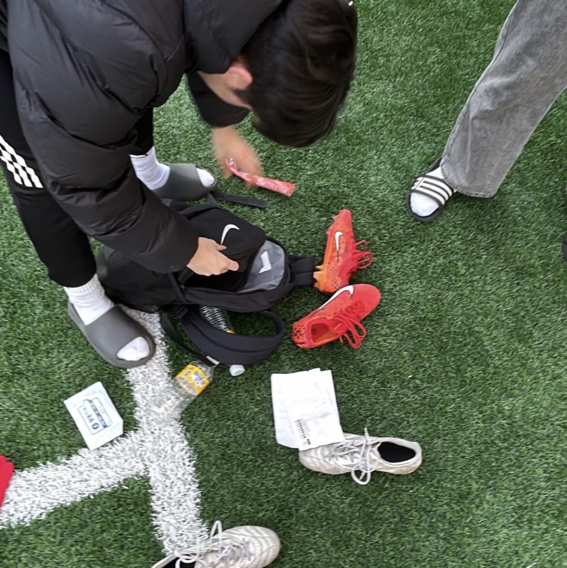 Nike Zoom Mercurial Dream Speed Vapor 15 Elite FG Light Crimson Bright Mandarin 착용 스타일 - 3