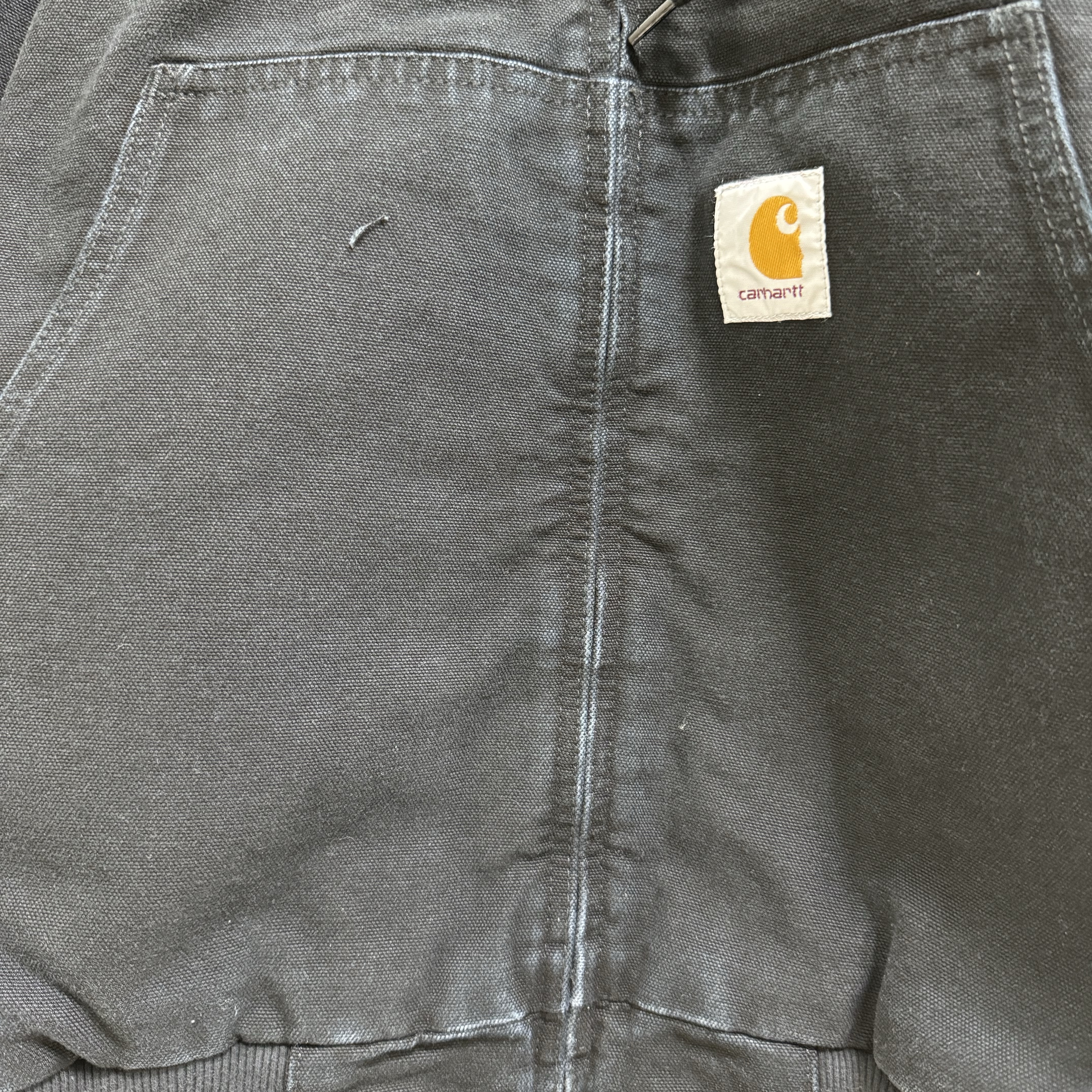 Carhartt WIP Dearborn Canvas OG Active Jacket Black Aged Canvas - Winter 착용 스타일