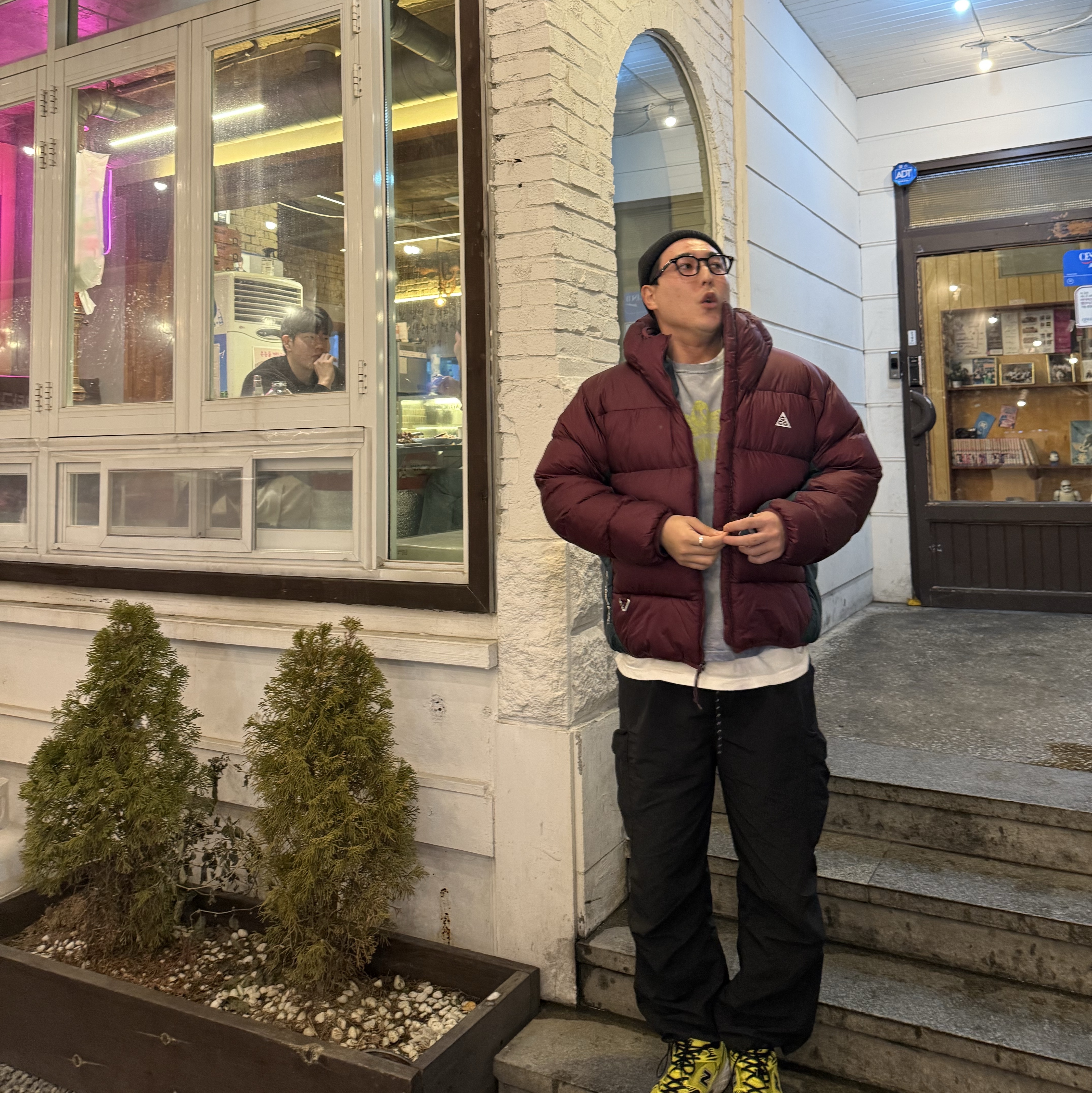Nike ACG Therma-Fit ADV Lunar Lake Puffer Jacket Night Maroon - Asia, New Balance 530 Yellow 착용 스타일