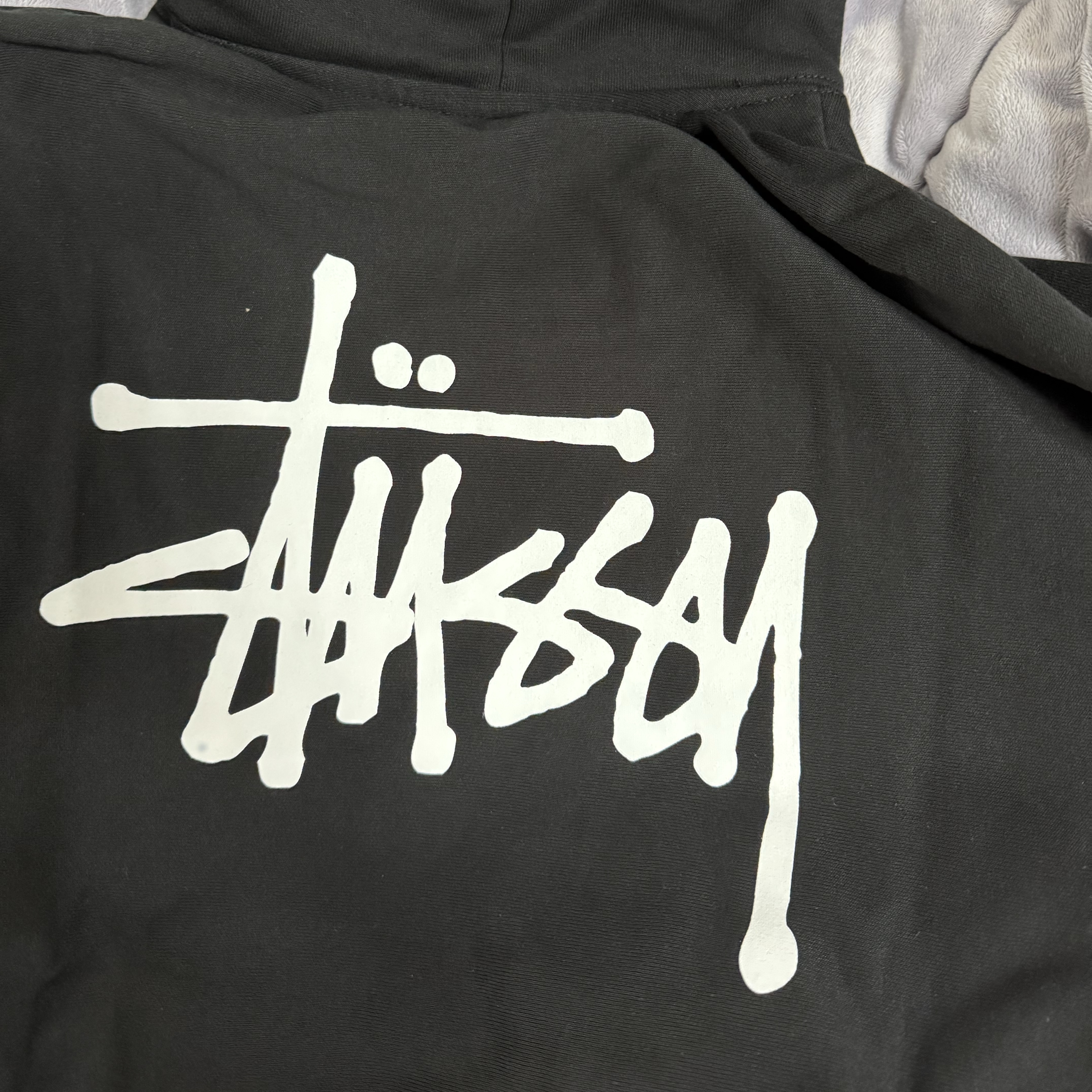 Stussy Basic Stussy Hoodie Black 착용 스타일 - 1
