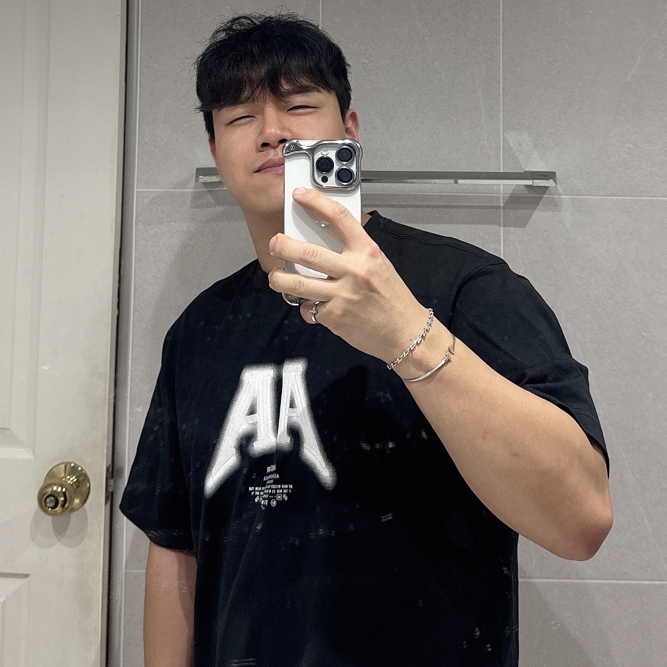 Ader Error Nolc Logo T-Shirt Noir, Tiffany & Co. Tiffany Hardwear Micro Link Bracelet Silver 착용 스타일