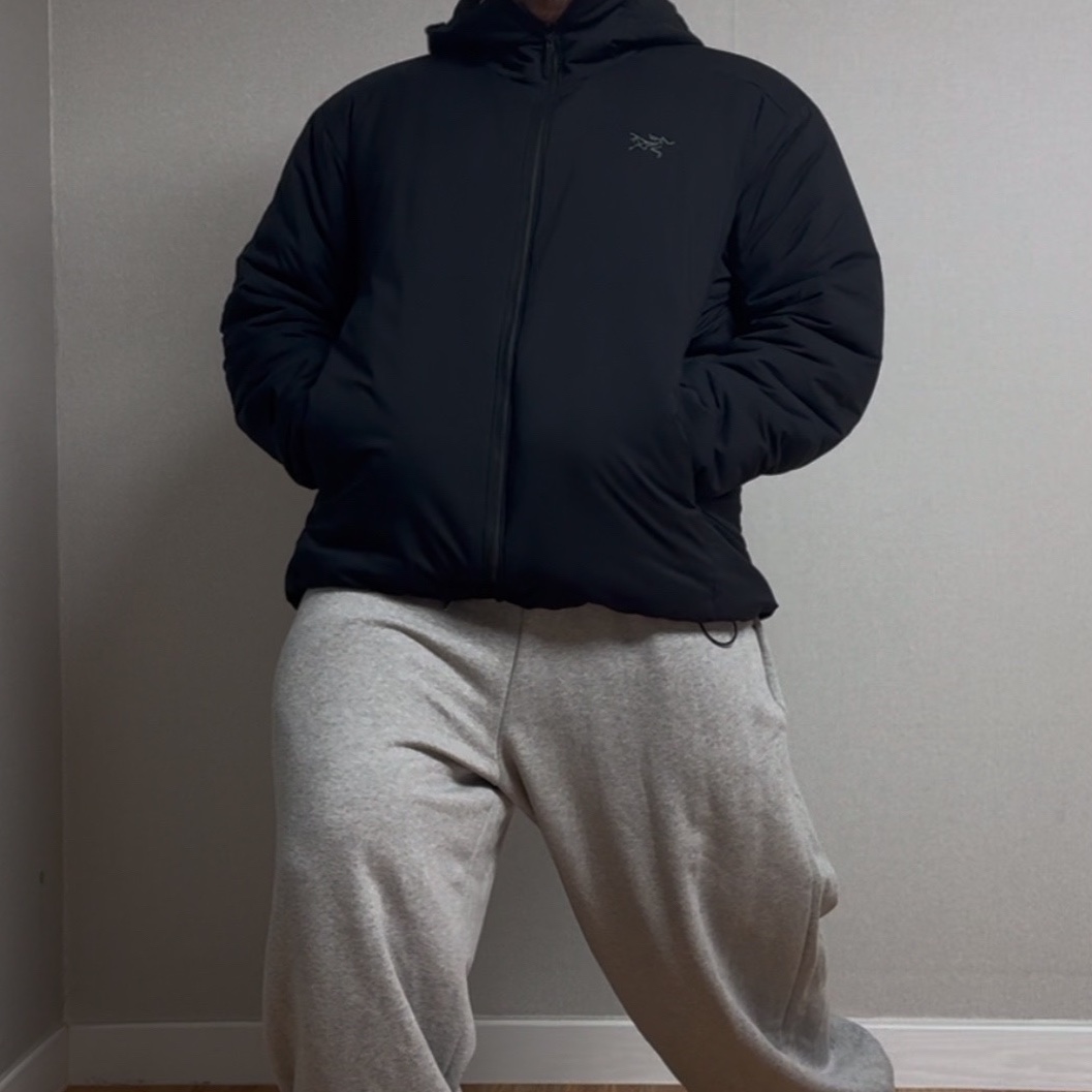 Arc'teryx Atom Heavyweight Hoody Black 착용 스타일