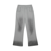 YIYAE Variation Spray Washed Semi Flared Sweat Pants M.Gray