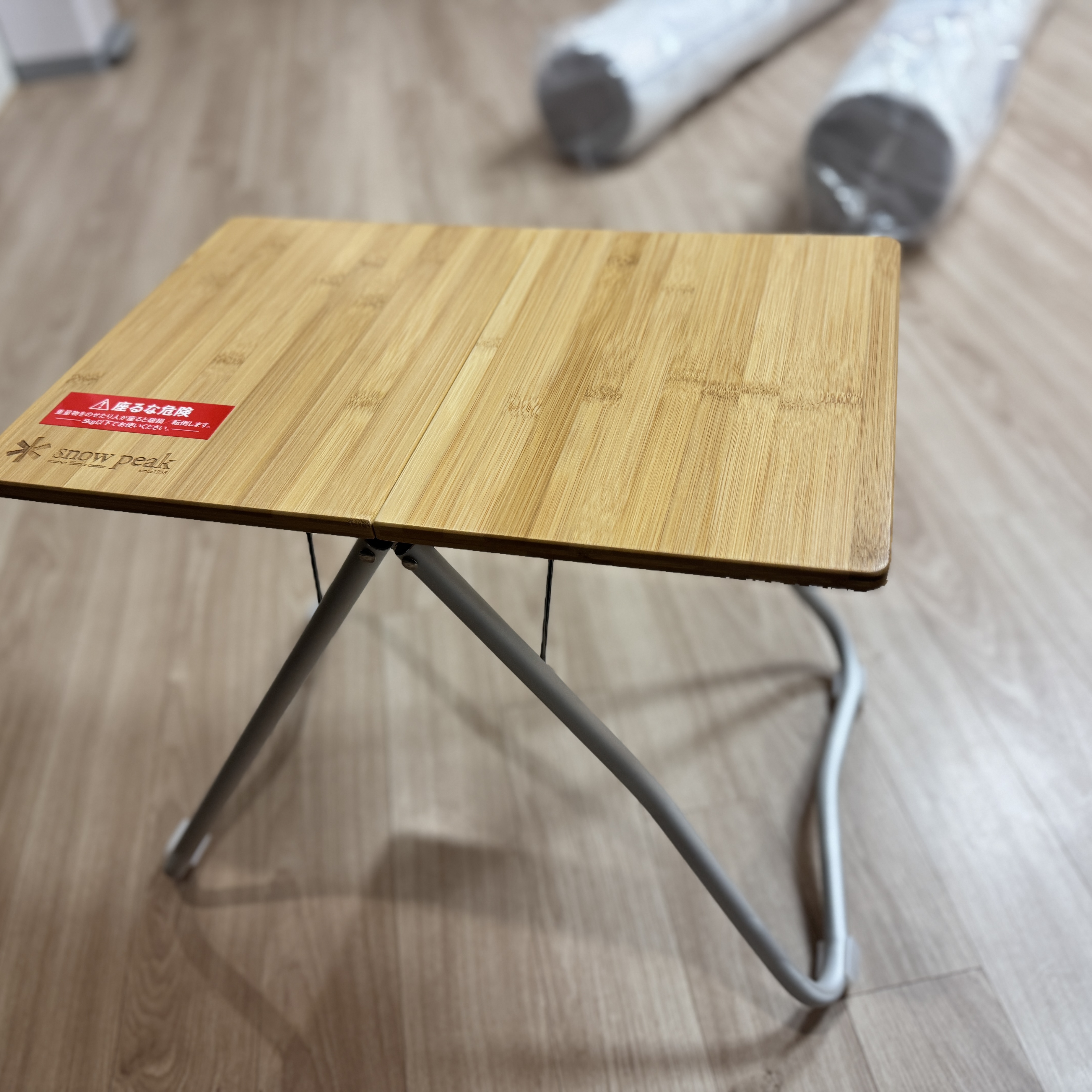 Snow Peak Bamboo My Table 착용 스타일