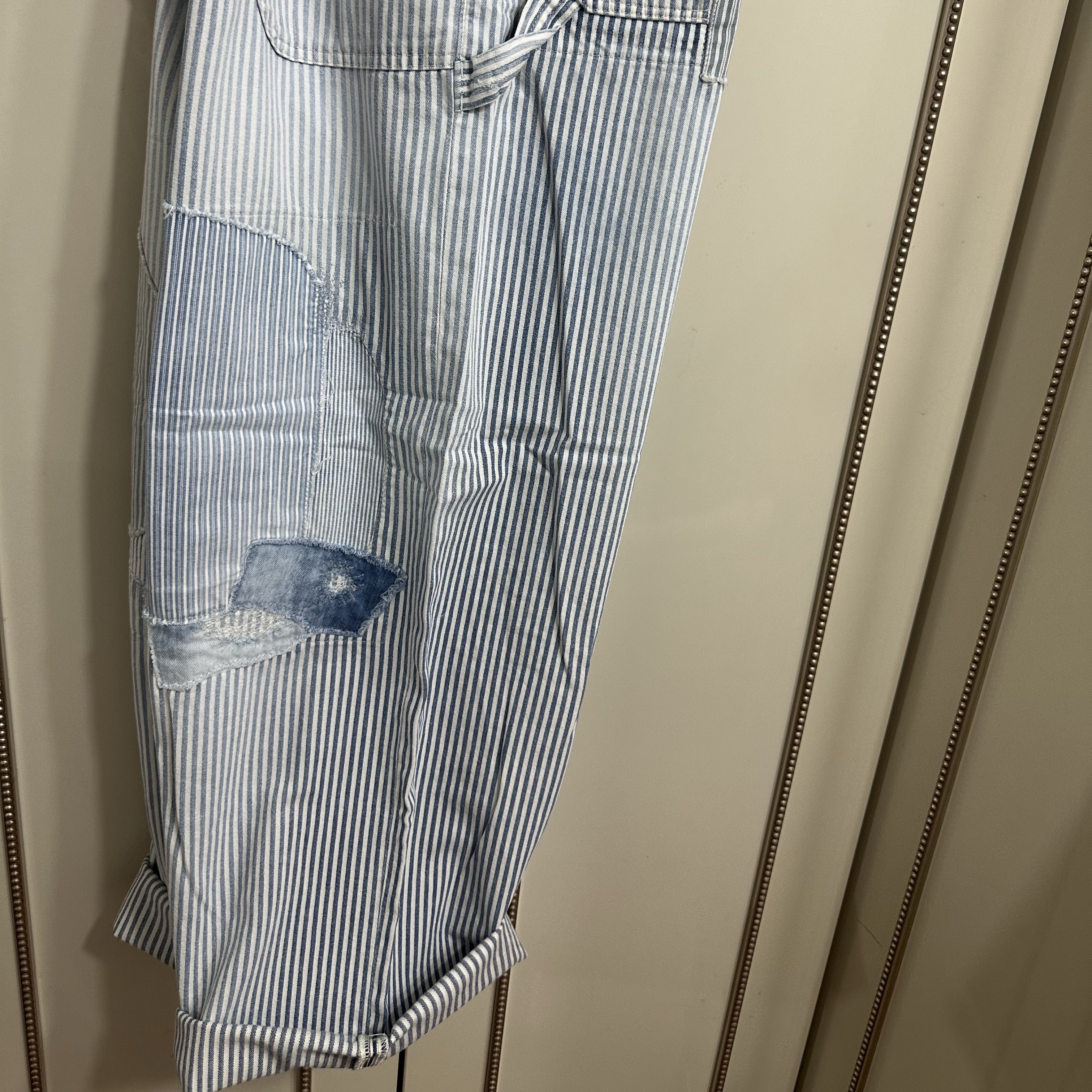 Kapital 10 oz. Hickory Painterport Baggy Pants Champetre Remake Hickory 착용 스타일 - 6