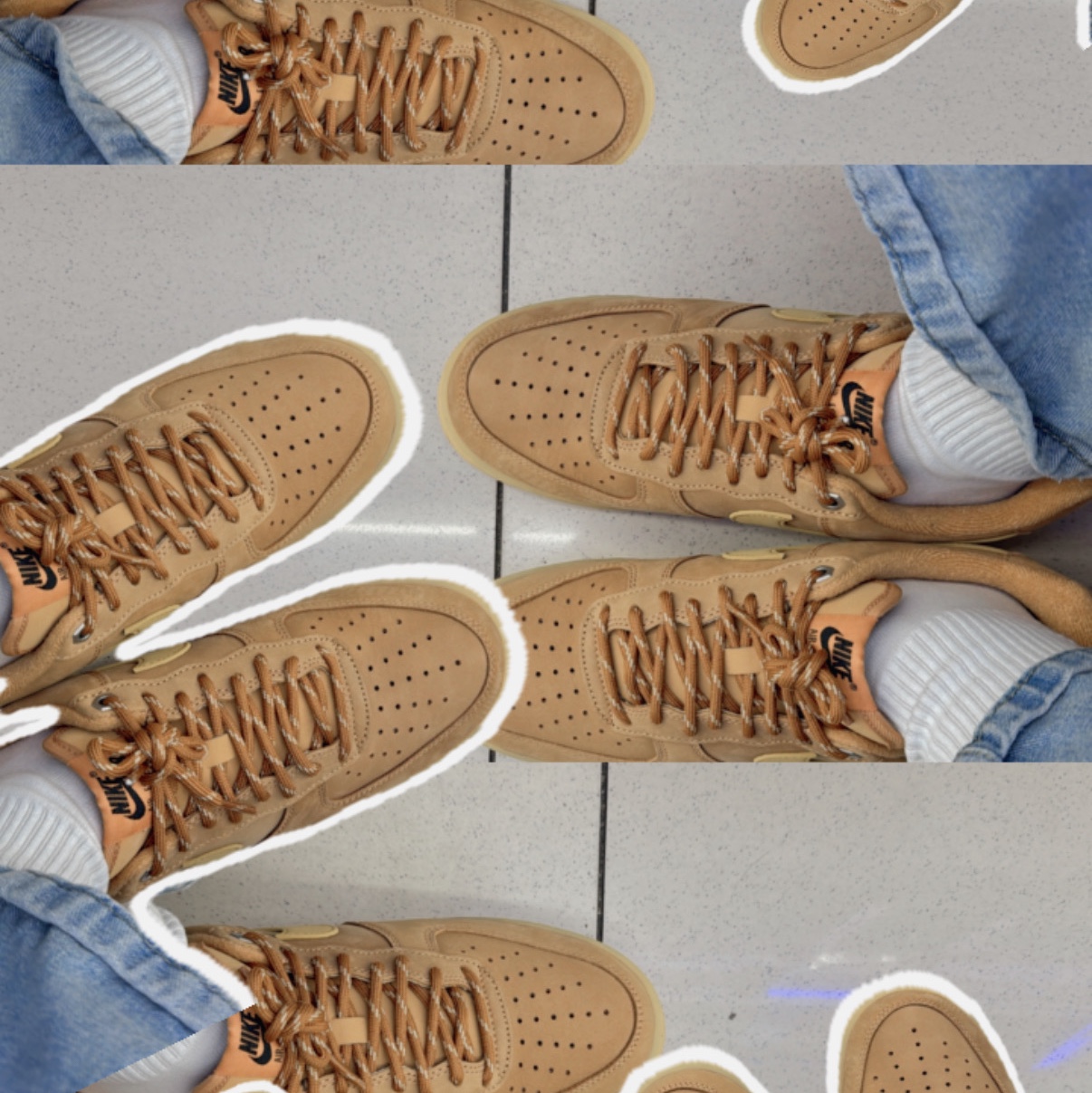 Nike Air Force 1 '07 WB Flax 착용 스타일