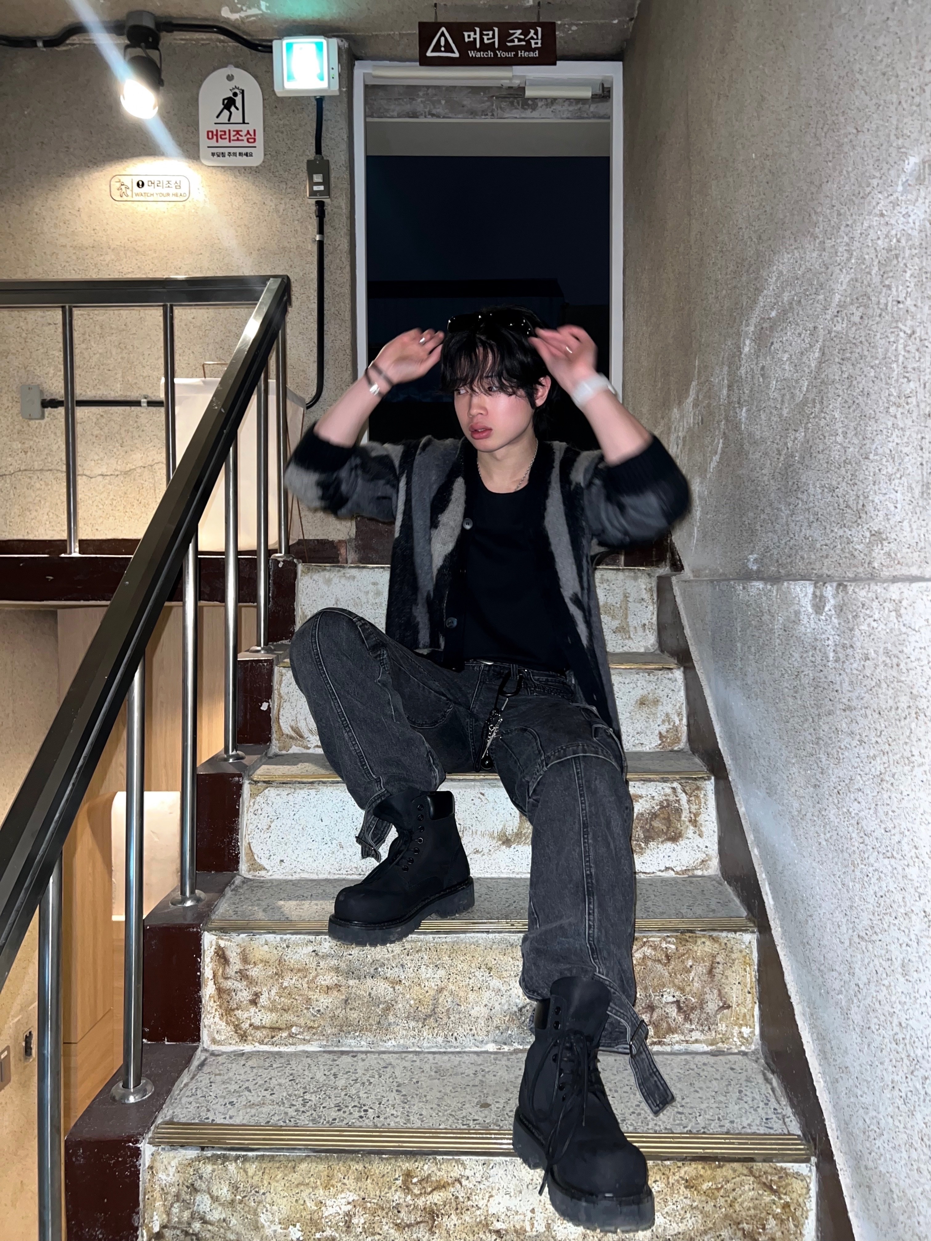 Stussy 8 Ball Keychain Black, LOSTGARDEN Route Black ์ฐฉ์ฉ ์คํ์ผ - 2