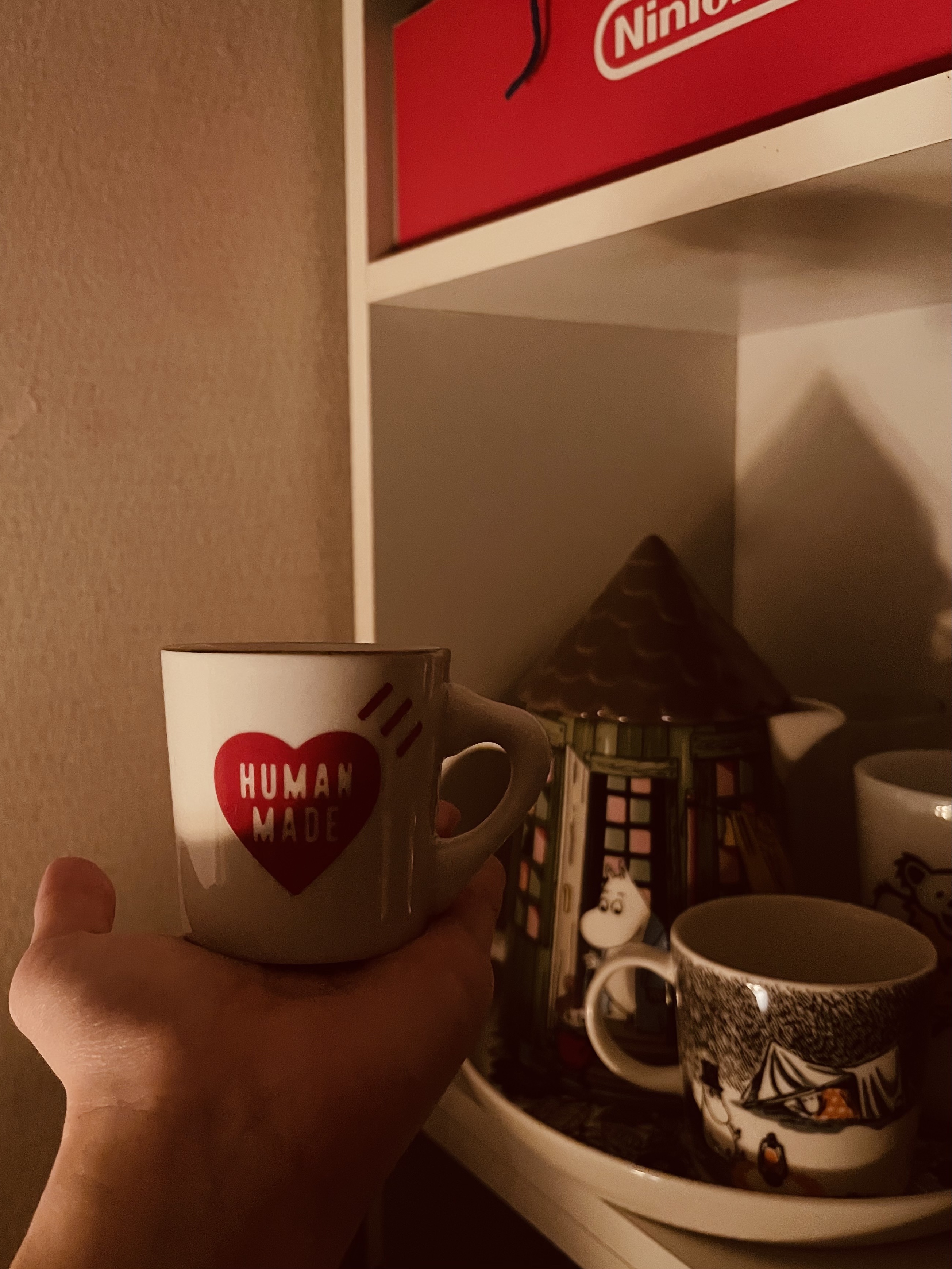Human Made Demitasse Coffee Cup White 착용 스타일