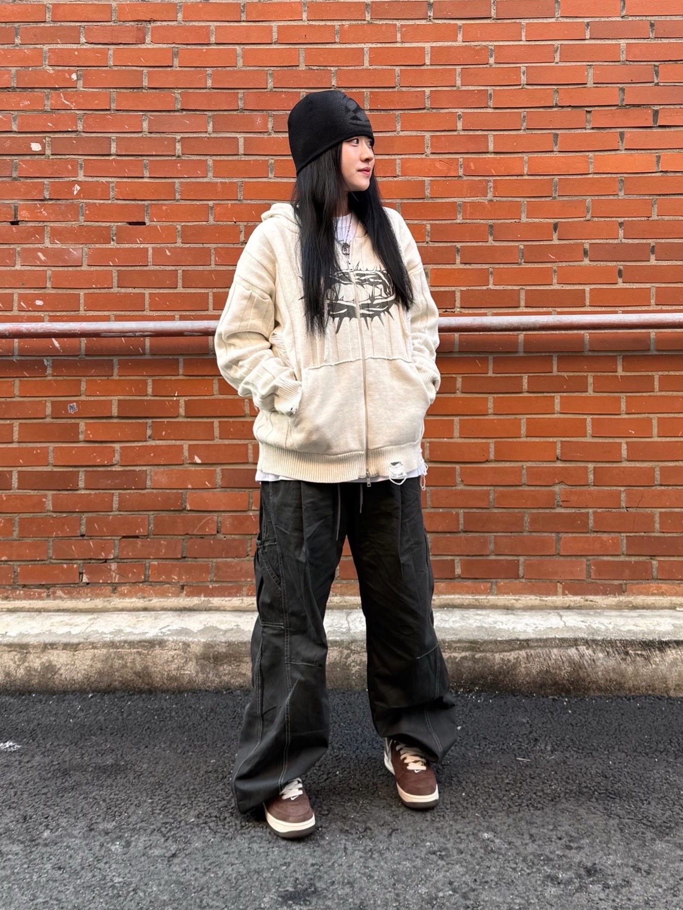 Nike Air Force 1 Mid '07 QS Chocolate 착용 스타일