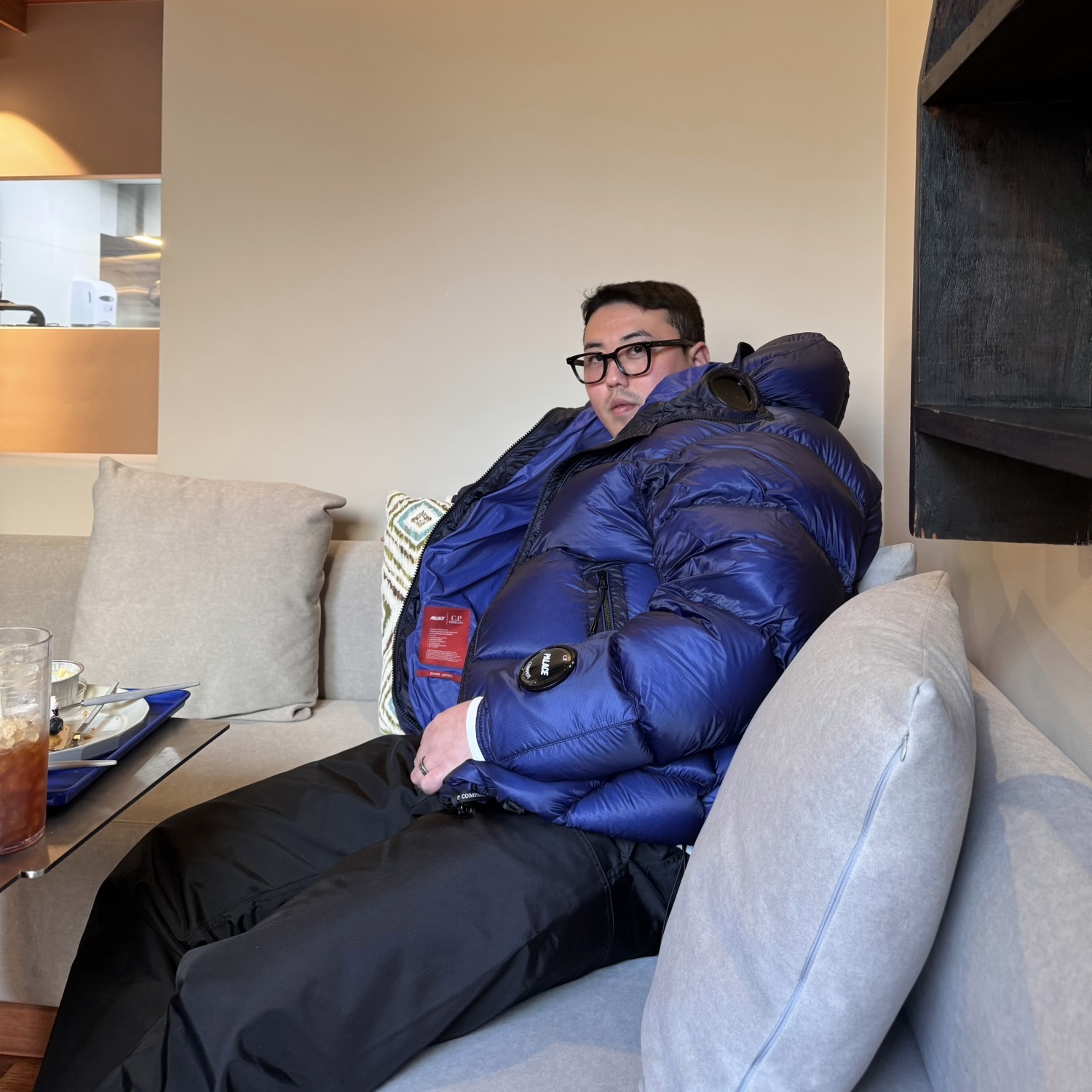 Palace x C.P. Company DD Shell Ripstop Explorer Jacket Mazarine Blue - 23FW, Gentle Monster x Maison Margiela MM117 Black Clear 착용 스타일