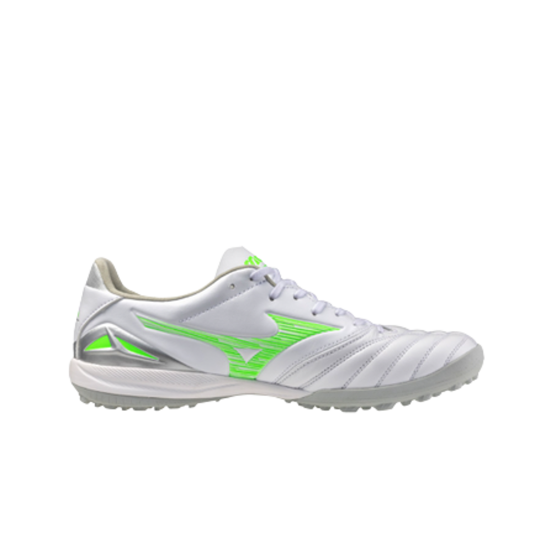 미즈노 모렐리아 네오 IV 프로 AS 화이트 네온 그린(Mizuno Morelia Neo IV Pro AS White Neon Green)