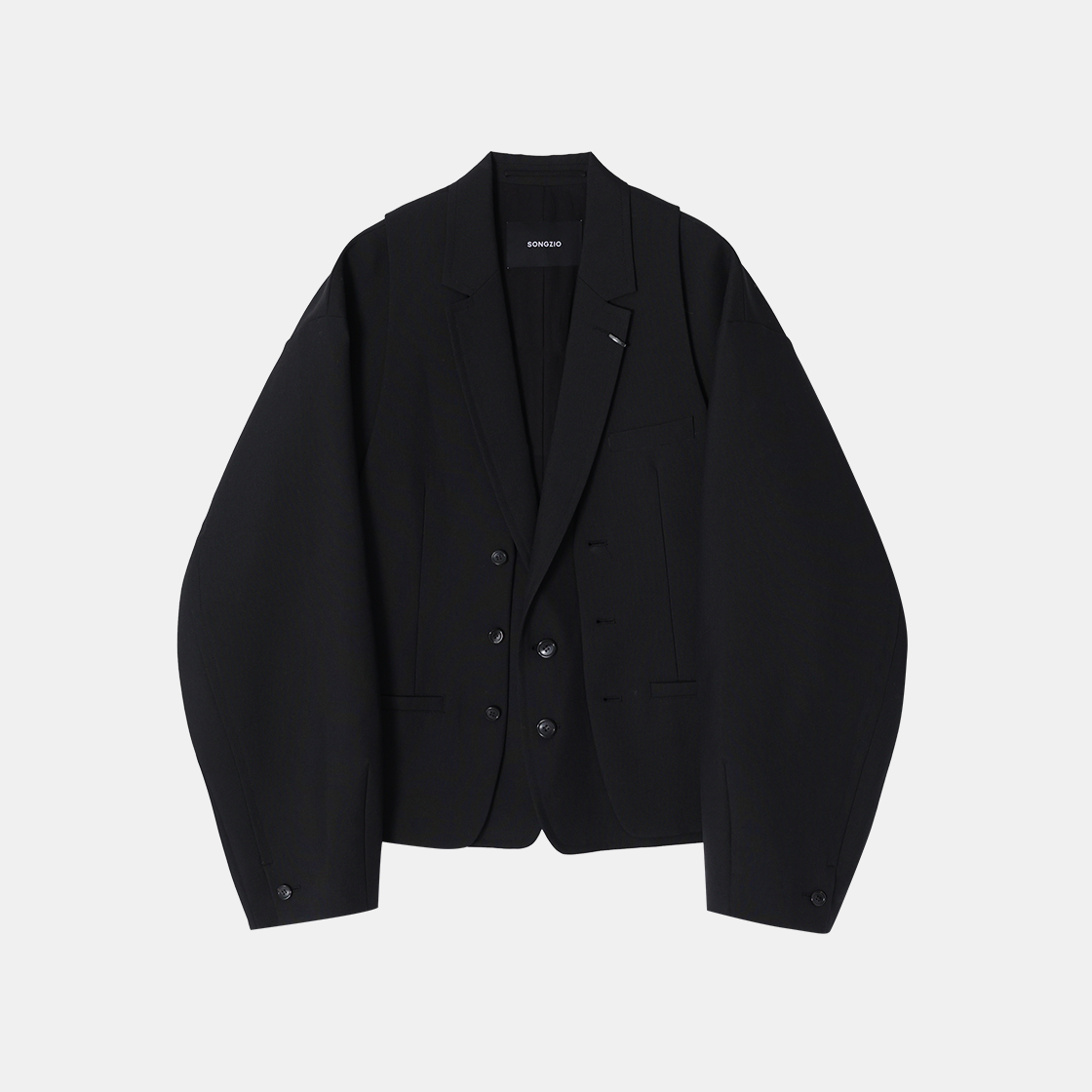 SH2JK700BK SONGZIO COLLECTION Signature Meta Cocoon Jacket BLACK