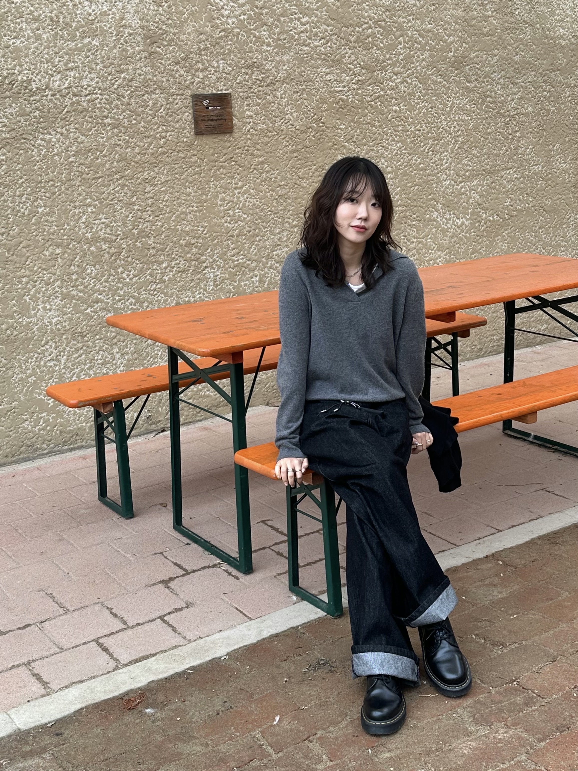Dr. Martens 1461 Bex Black, Supreme Floating Keychain Black - 23FW 착용 스타일 - 3