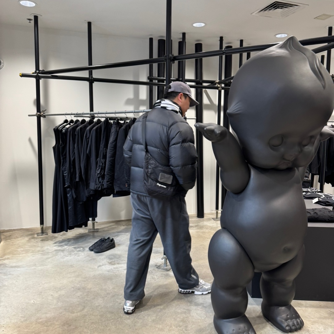 Supreme 700-Fill Down Lightweight Puffer Jacket Black - 24FW, Nike ACG Polartec Wolf Tree Pants Anthracite Black - US/EU 착용 스타일