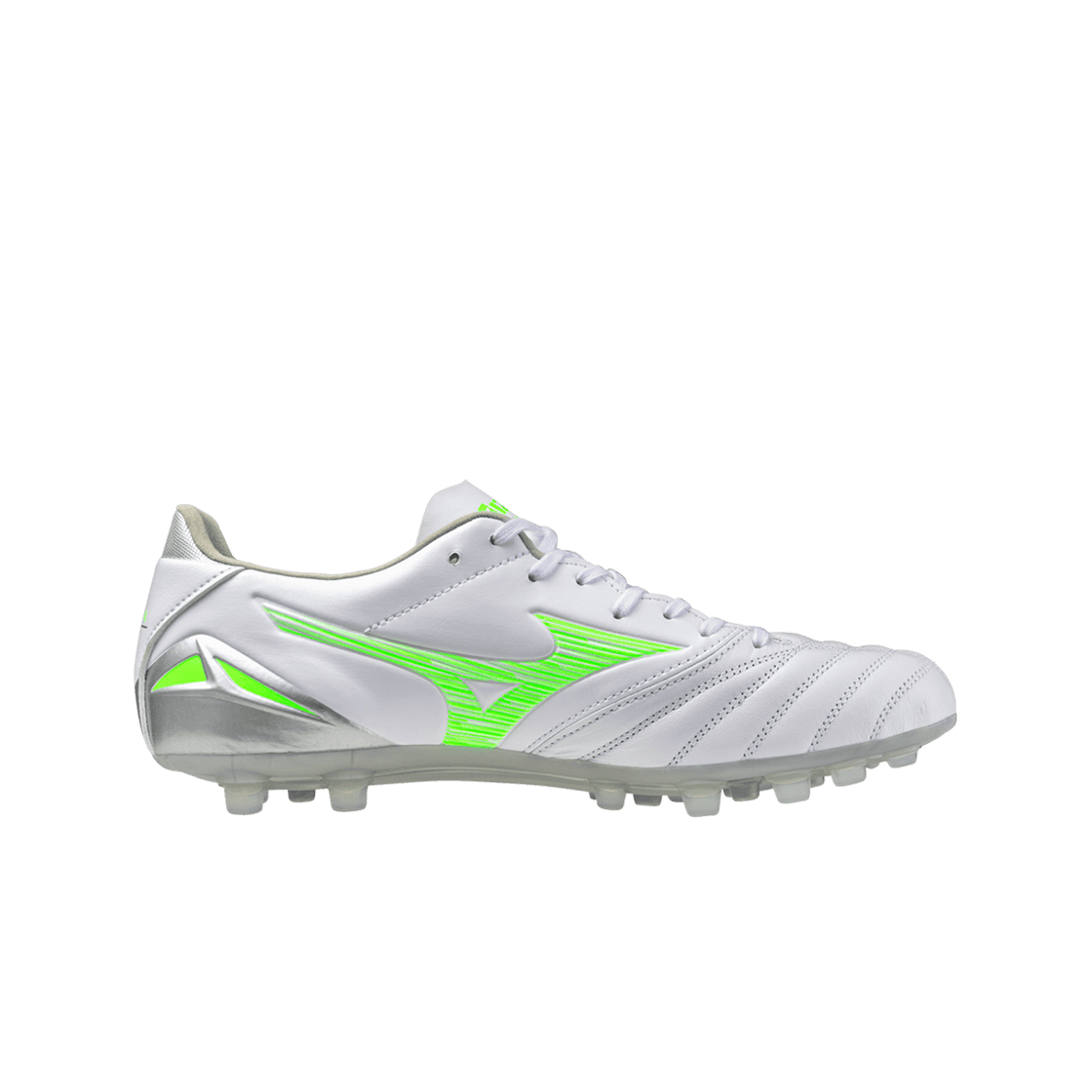 미즈노 모렐리아 네오 IV 프로 AG 화이트 네온 그린(Mizuno Morelia Neo IV Pro AG White Neon Green) - 1