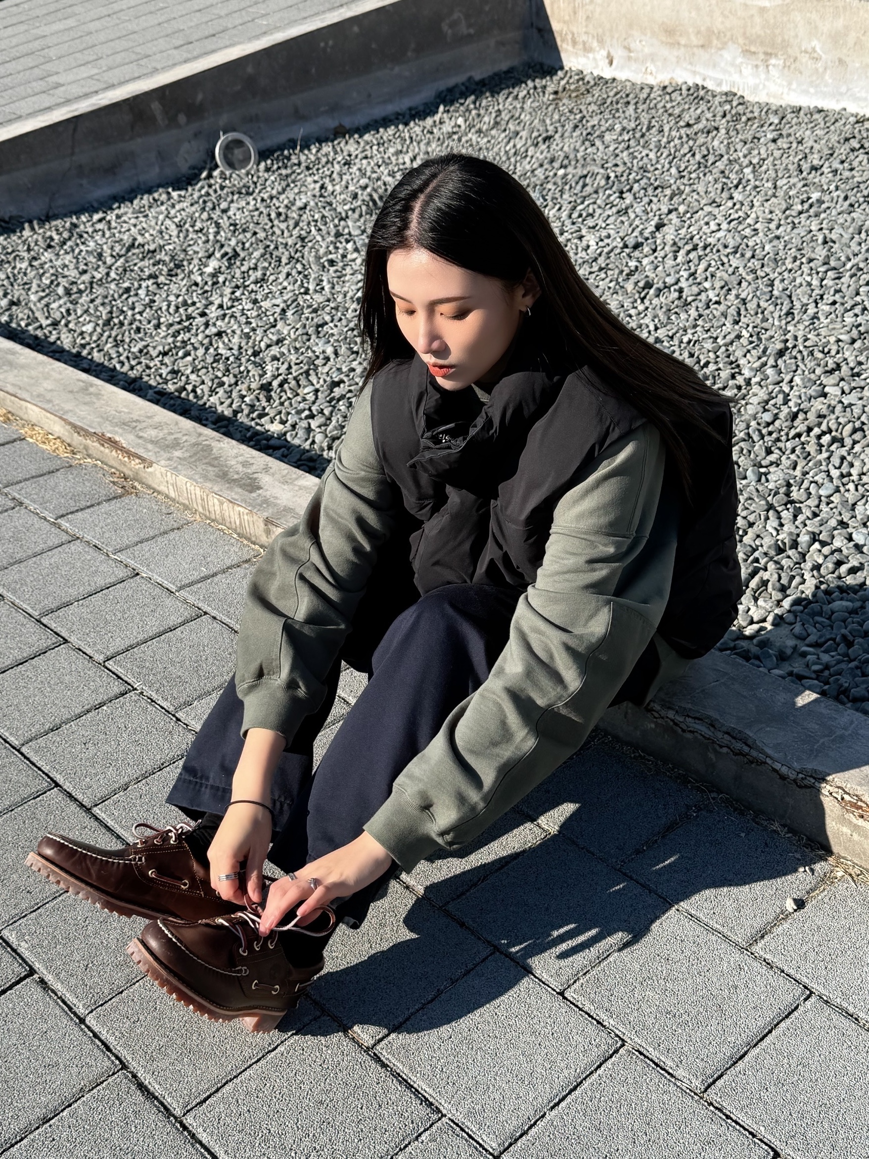 Timberland Classic 3-Eye Boat Shoes Brown - Wide 착용 스타일 - 2