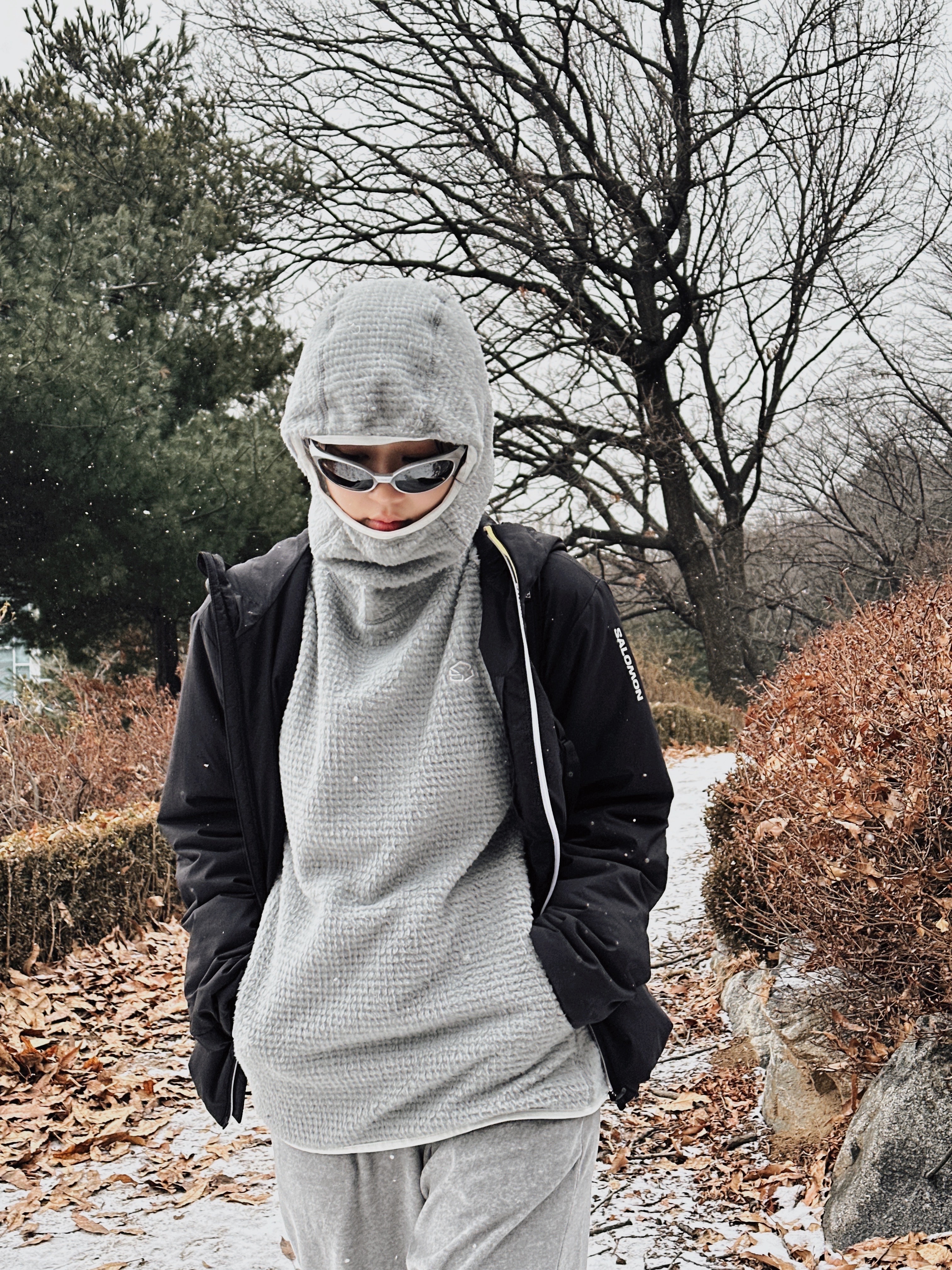 Oakley Eye Jacket Redux Silver Frame Prizm Black Polarized Lenses High Bridge Fit, Salomon Modisay Jacket Black 착용 스타일 - 2