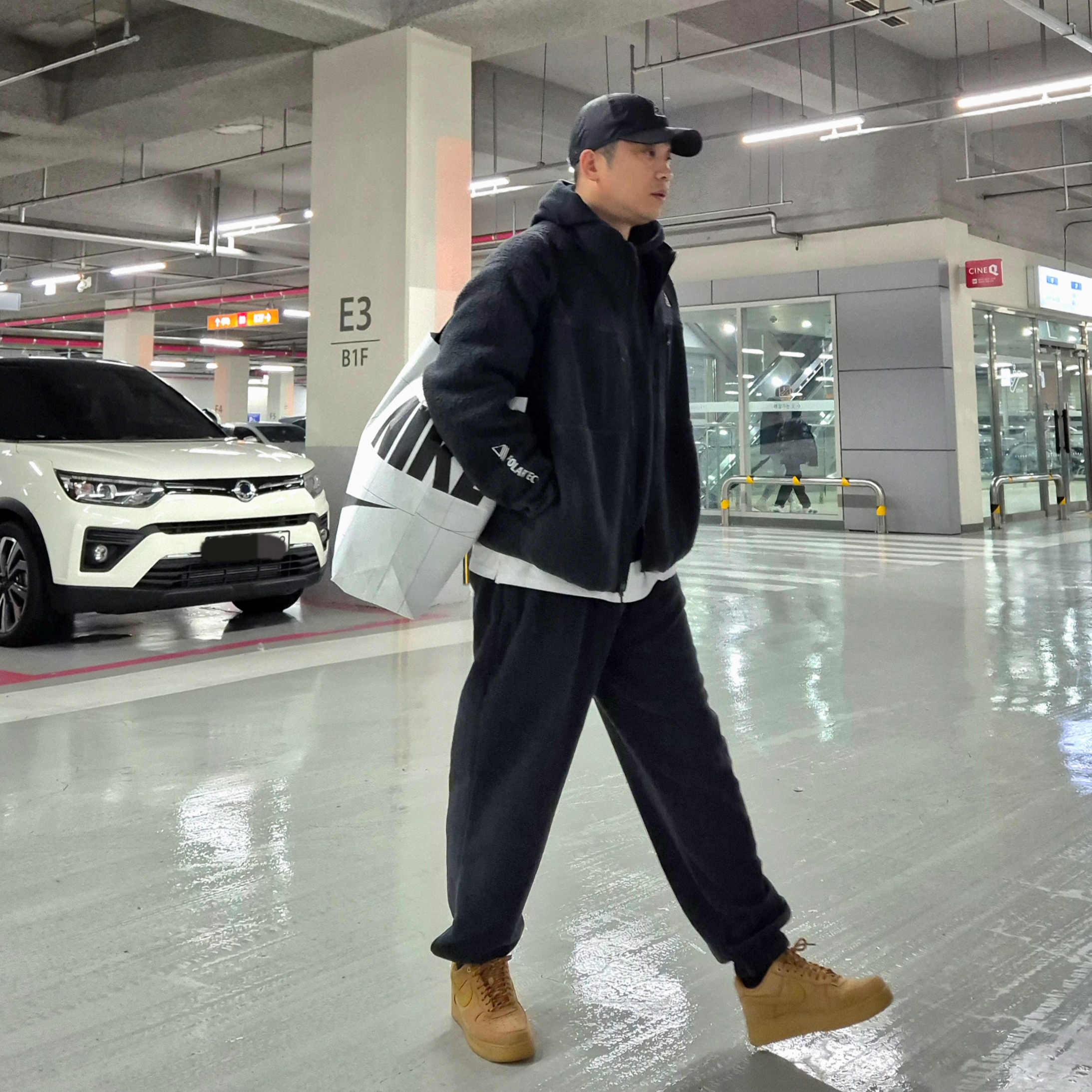 Nike Air Force 1 '07 WB Flax, Nike ACG Polartec Wolf Tree Full Zip Top Black - Asia 착용 스타일 - 2