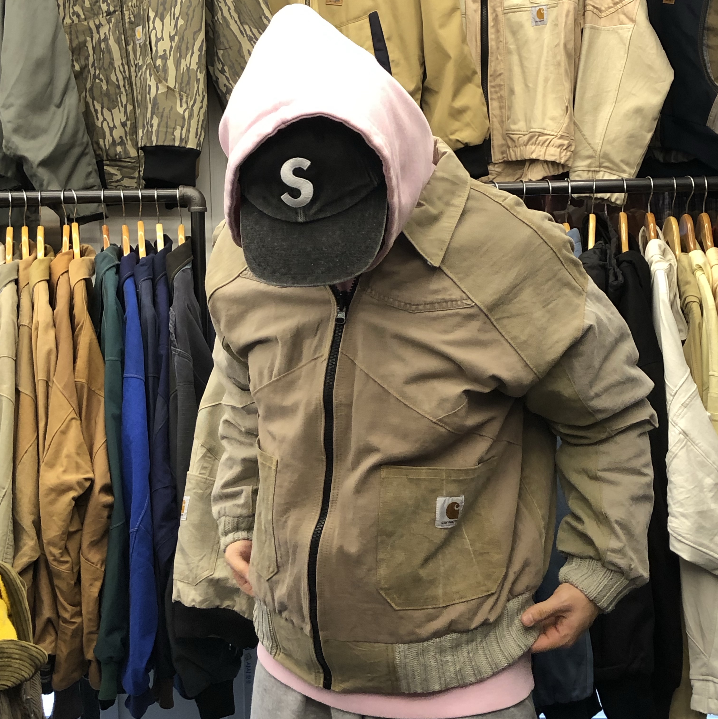 Supreme Pigment S Logo 6-Panel Black - 24FW 착용 스타일 - 4