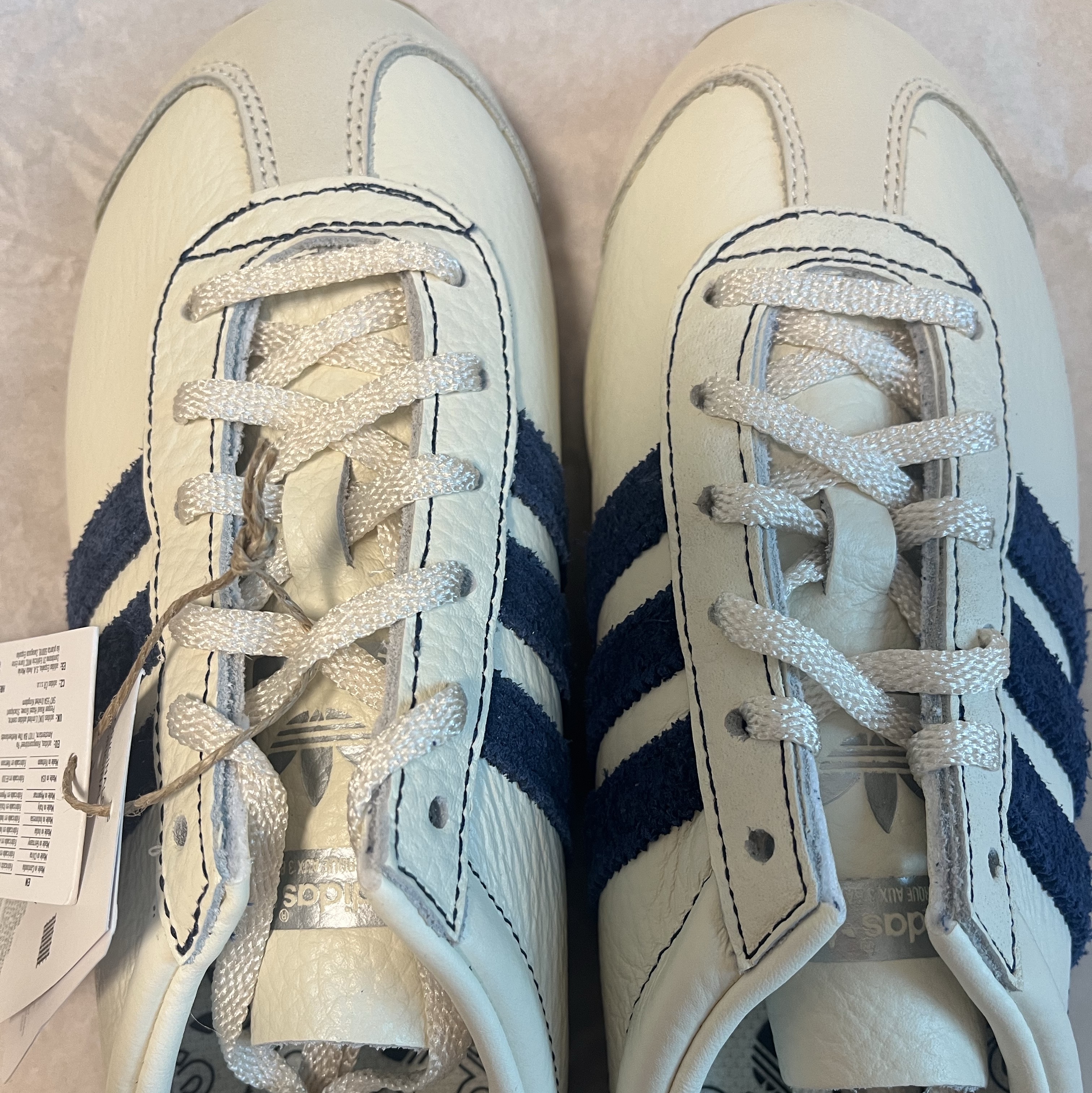 (W) Adidas Country OG Night Indigo Off White 착용 스타일