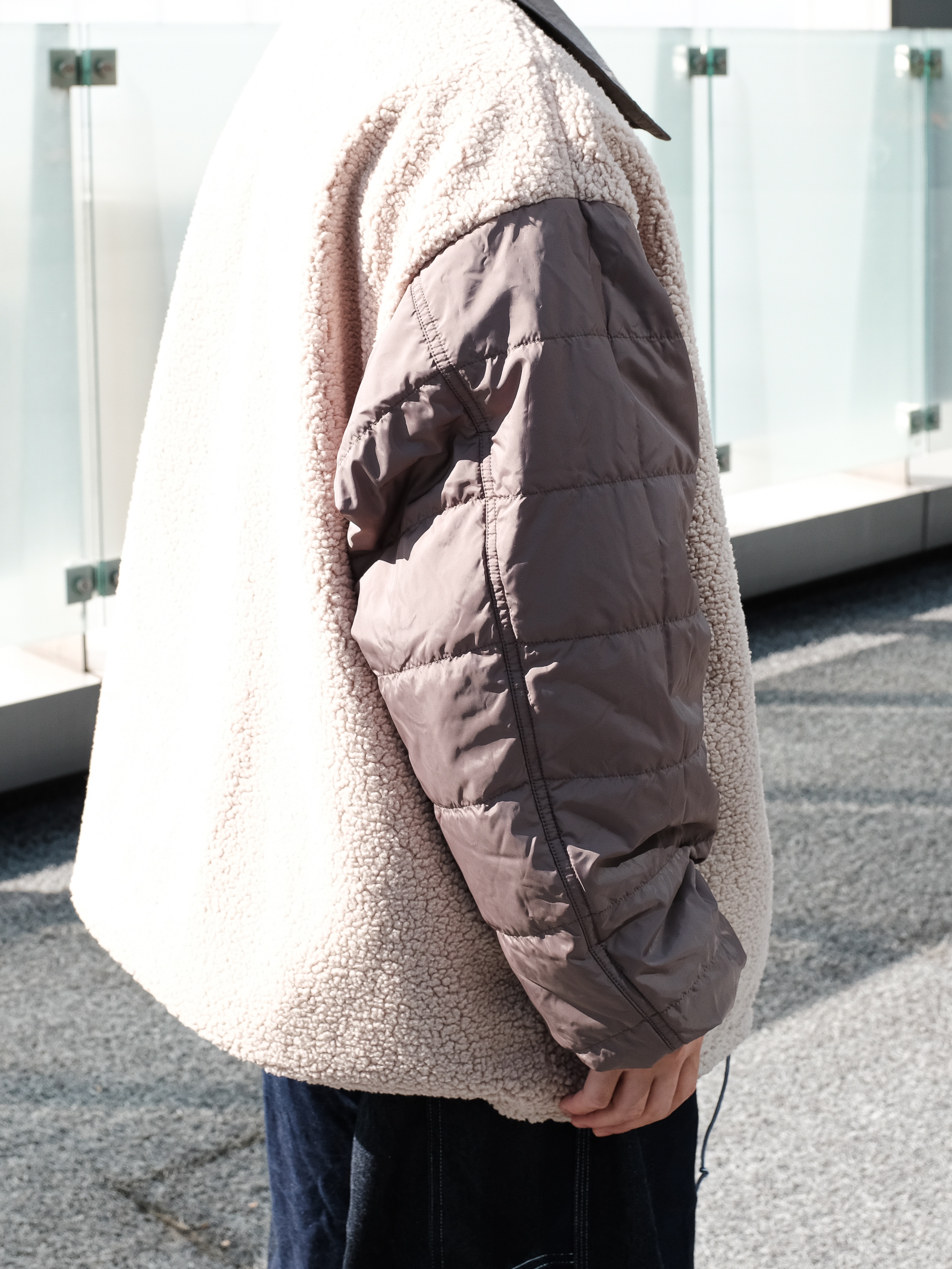 Nanamica Reversible Wind Jacket Beige, Clarks Wallabee Gtx Suede Black 착용 스타일 - 8